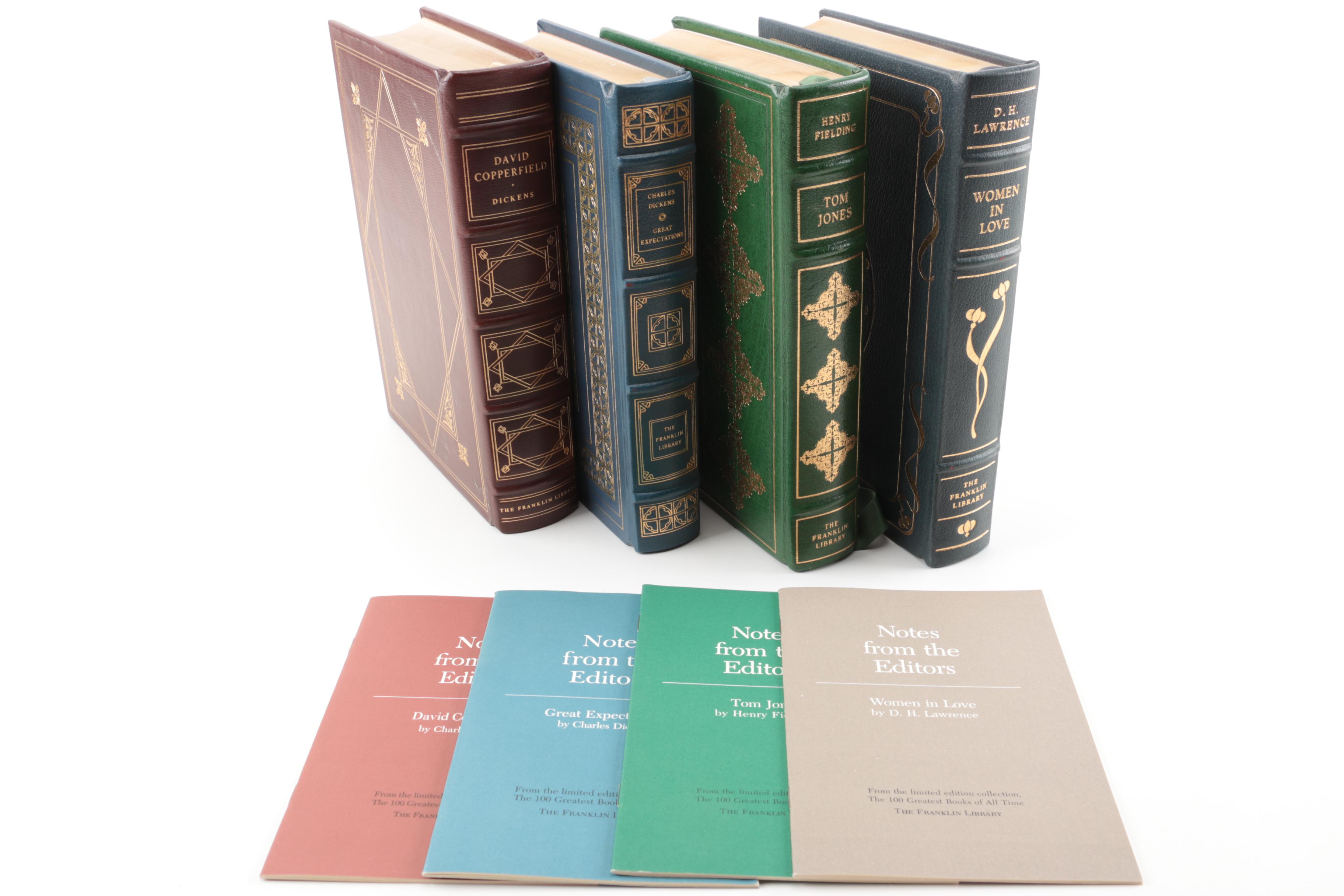 Franklin Library "100 Greatest Books of All Time" Books Including Dickens