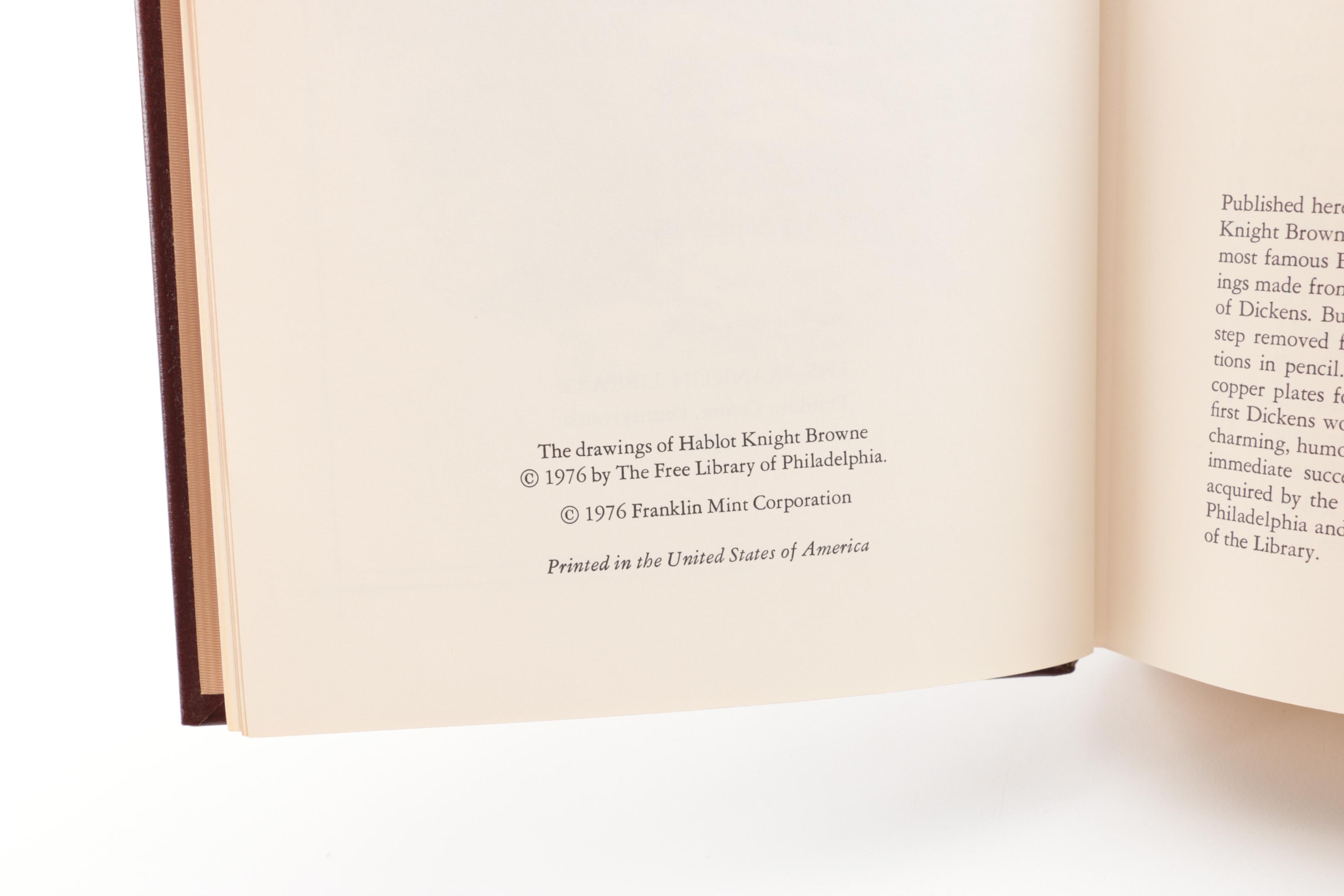 Franklin Library "100 Greatest Books of All Time" Books Including Dickens