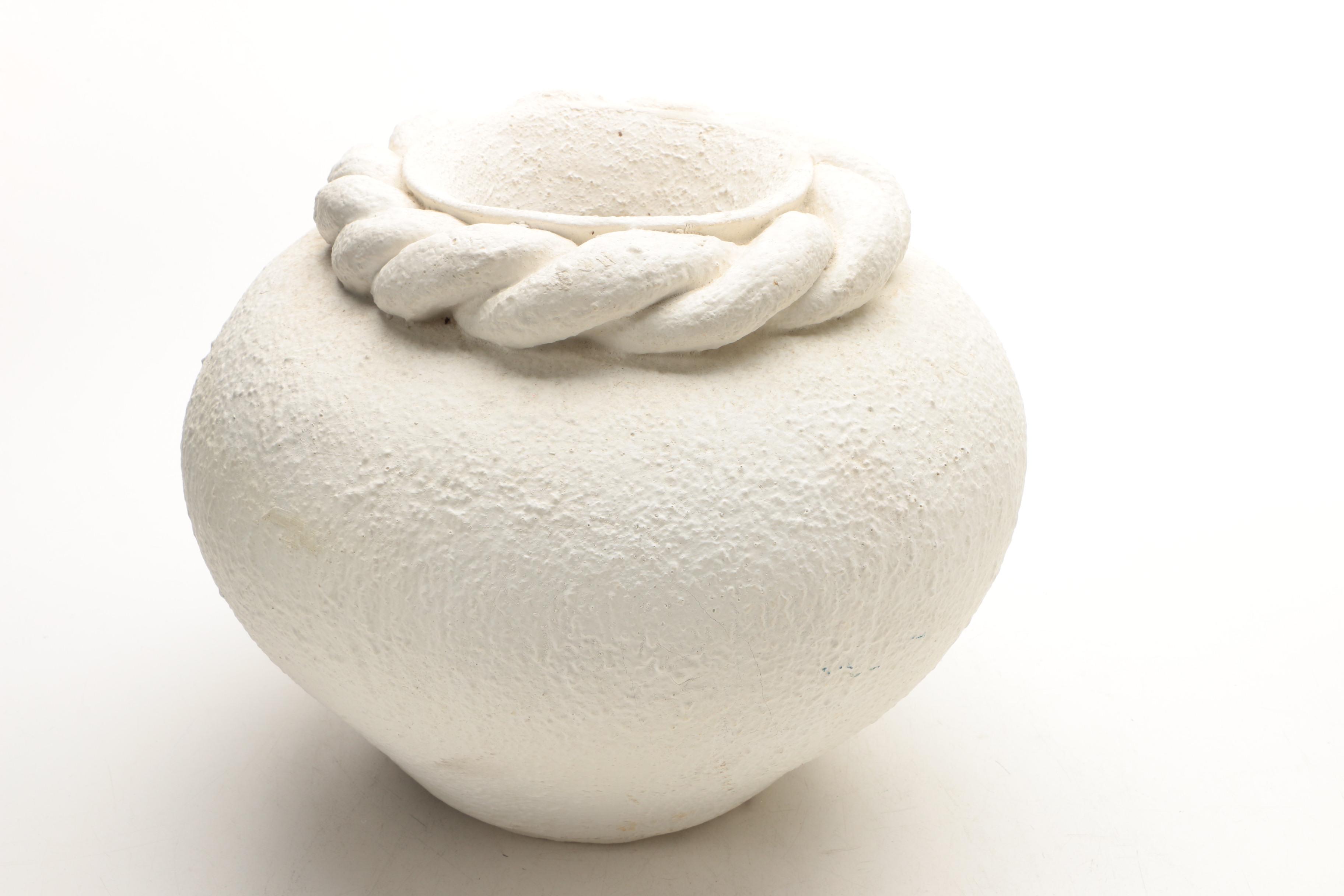 White Ceramic Planters