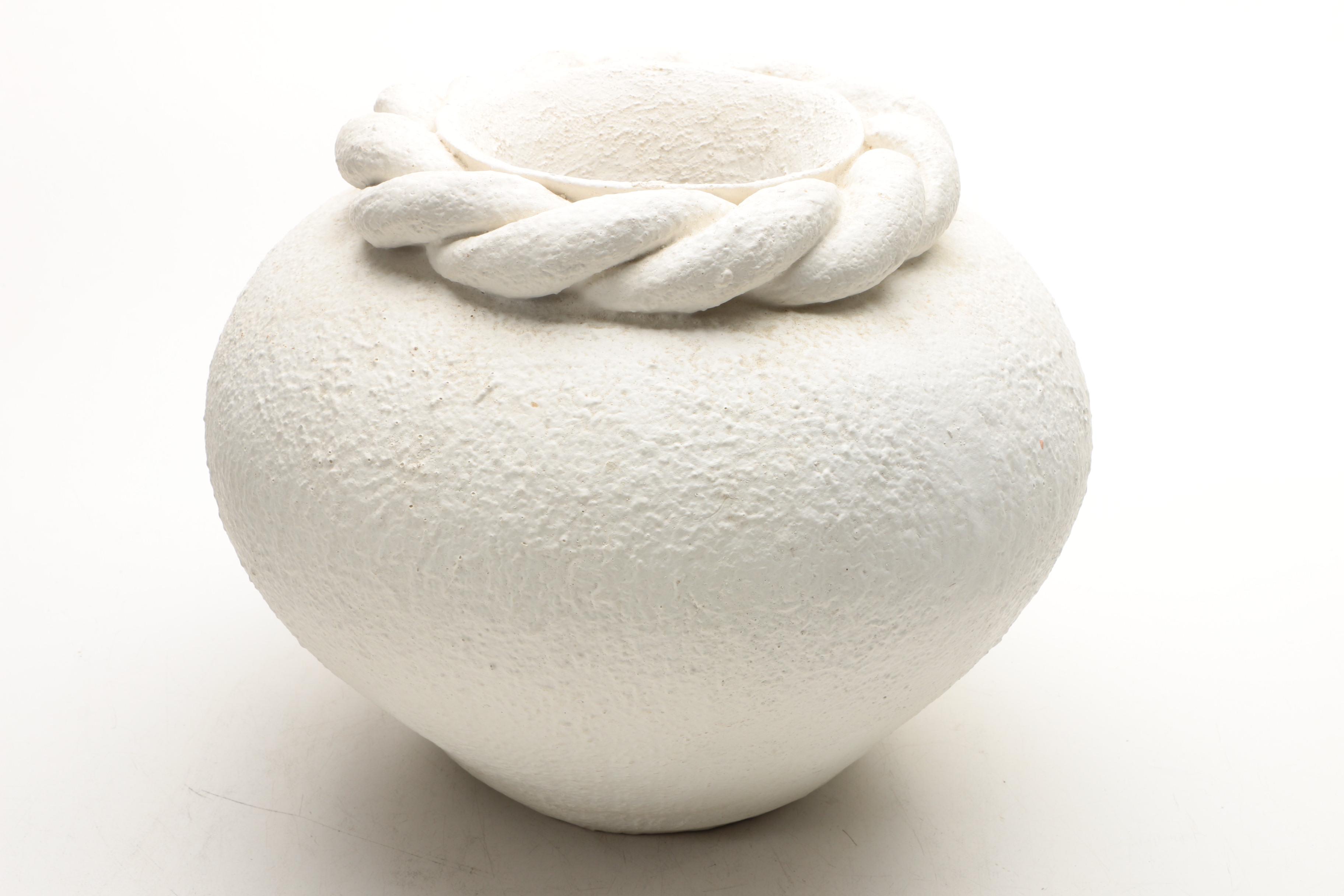 White Ceramic Planters