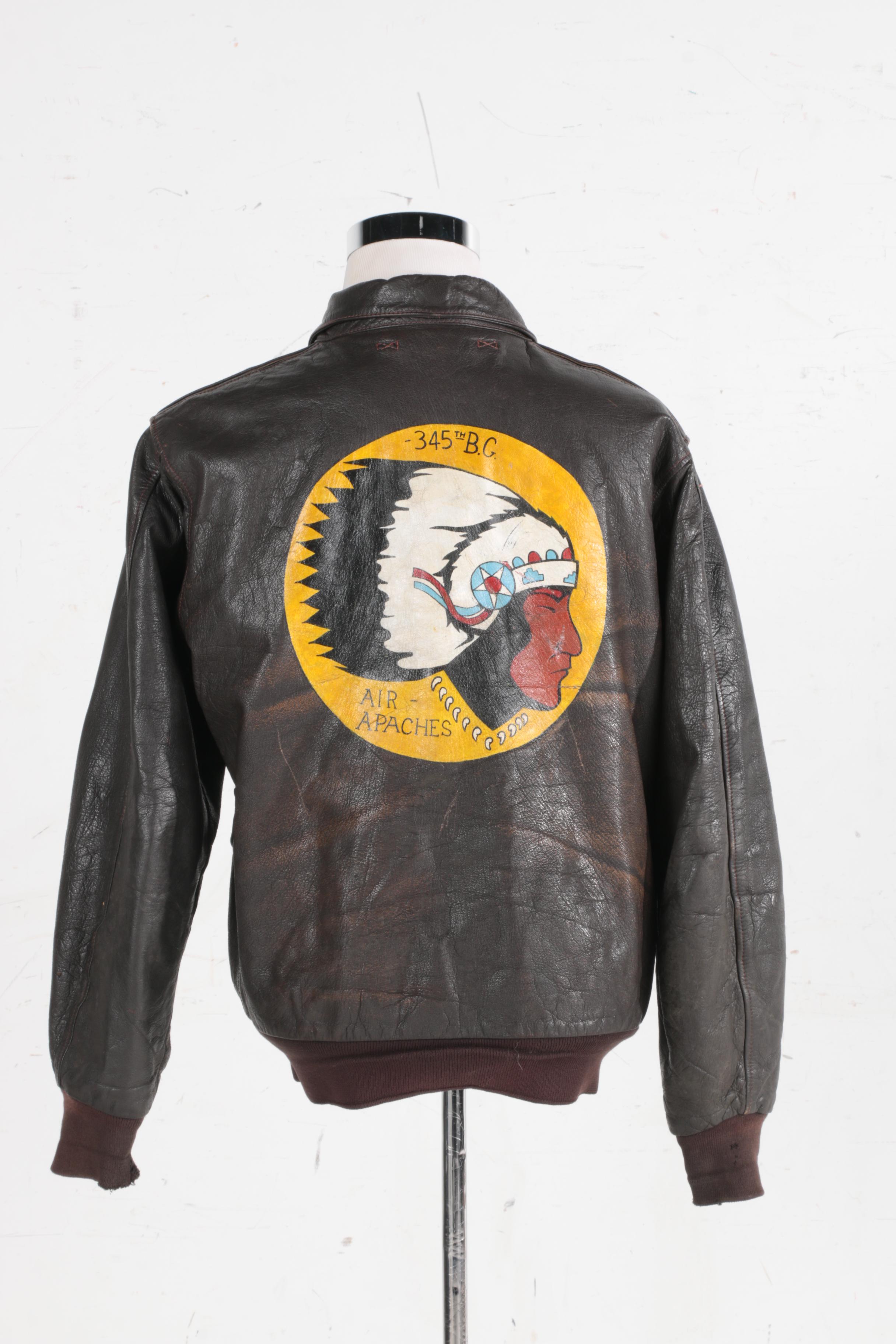 WWII USAF A2 Hand Painted Bomber Jacket