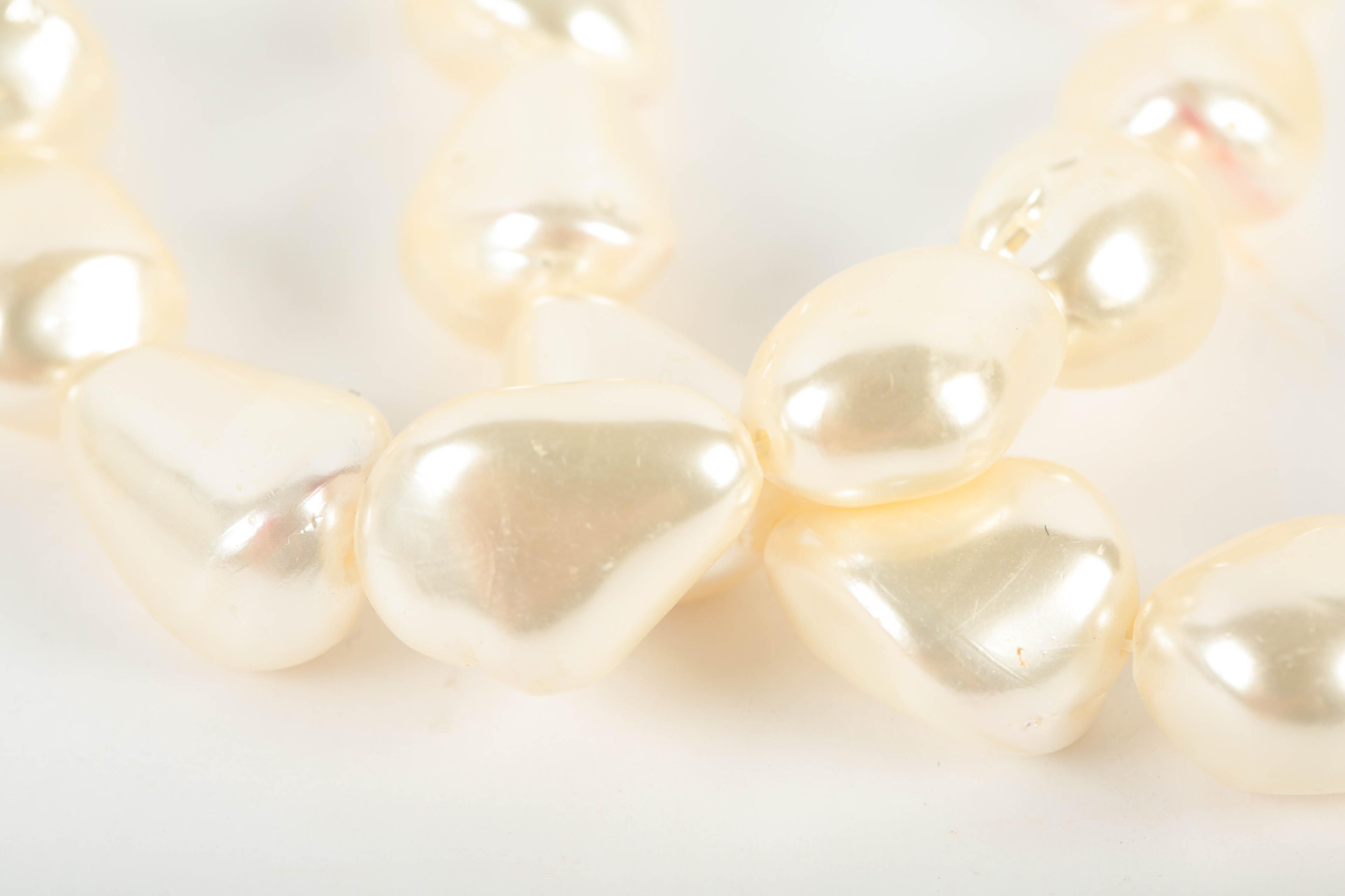 Helga Wagner Faux Pearl Necklace and Earrings