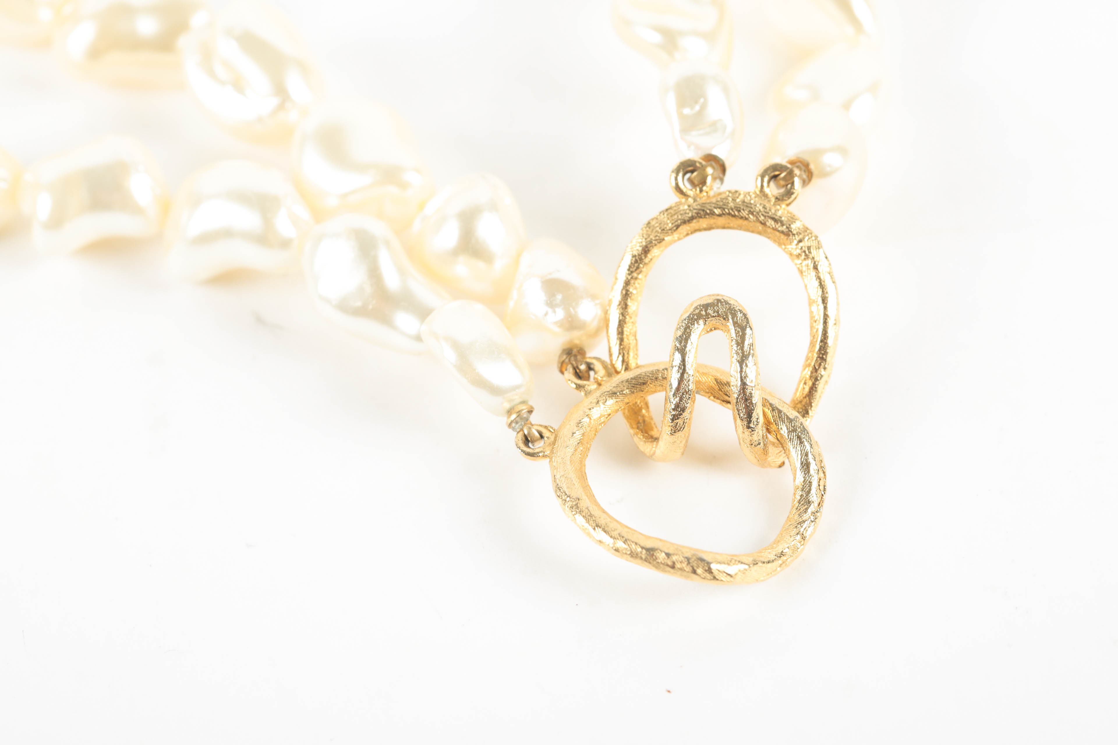 Helga Wagner Faux Pearl Necklace and Earrings