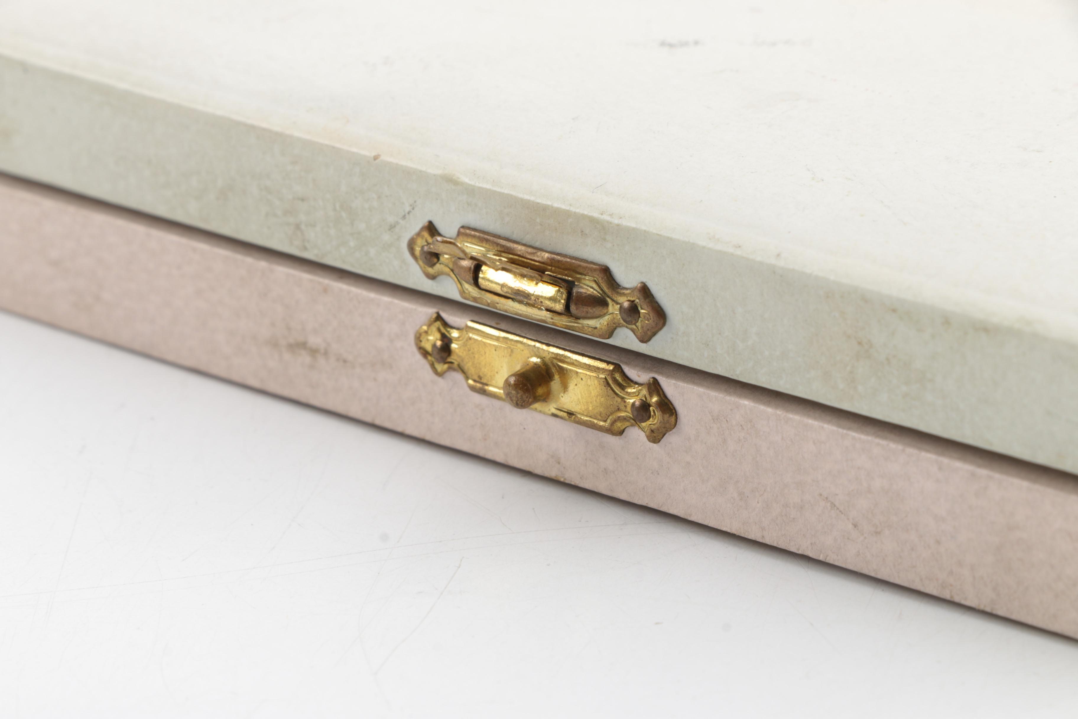 Egon Lauridsen Danish Sterling Silver and Enamel Crown Tip Demitasse Spoons