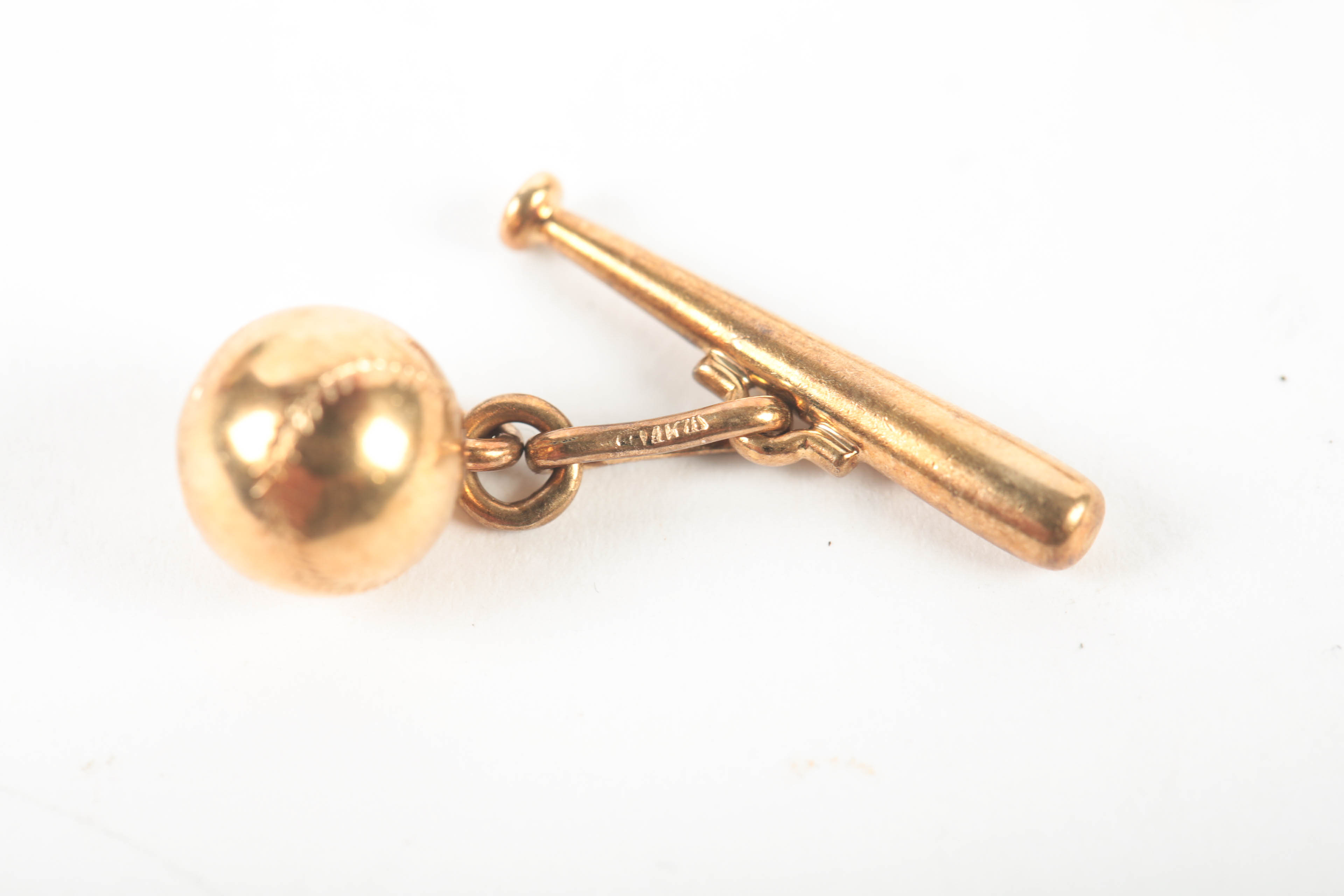 14K Yellow Gold Cuff Links