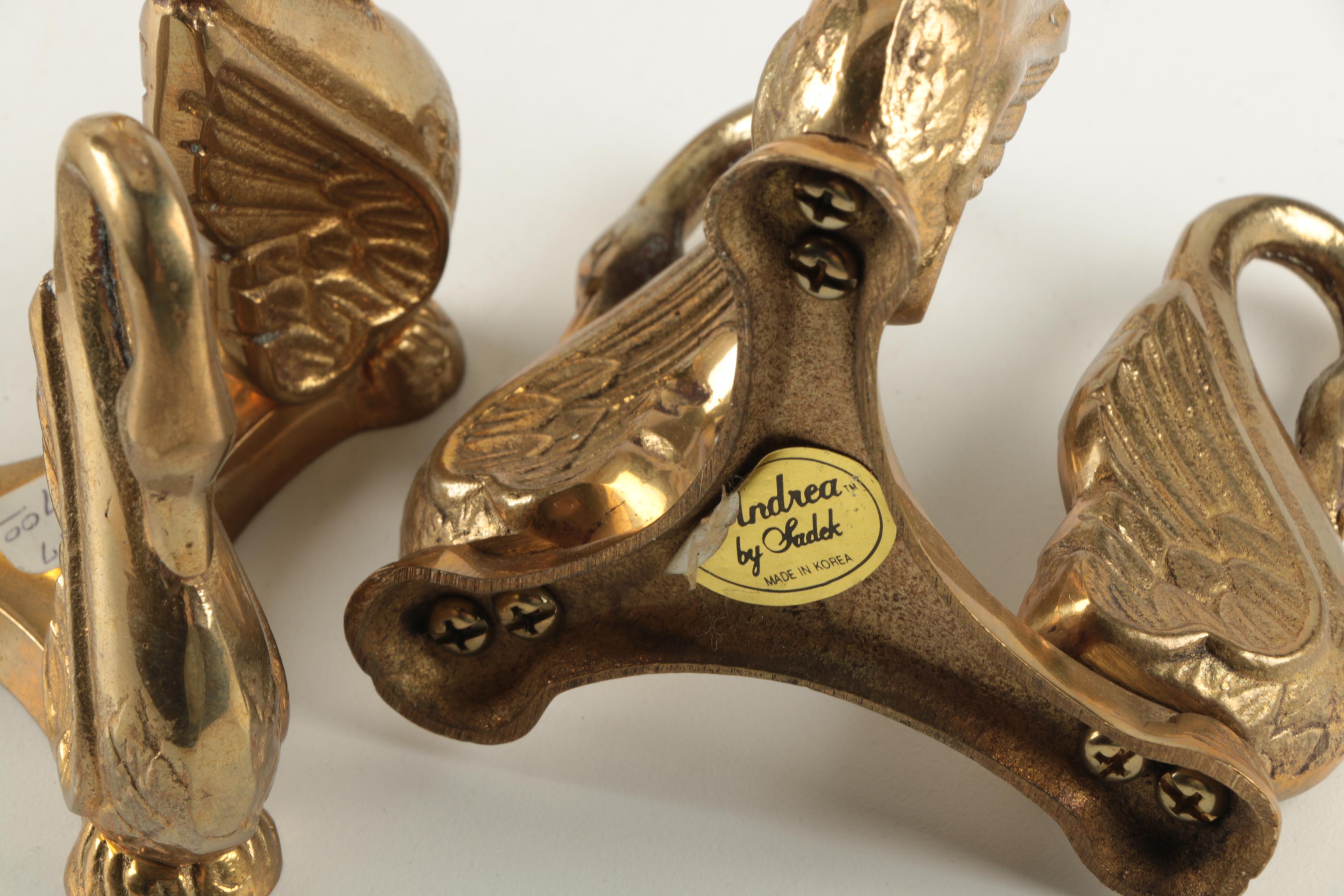 Collection of Brass Decor Items