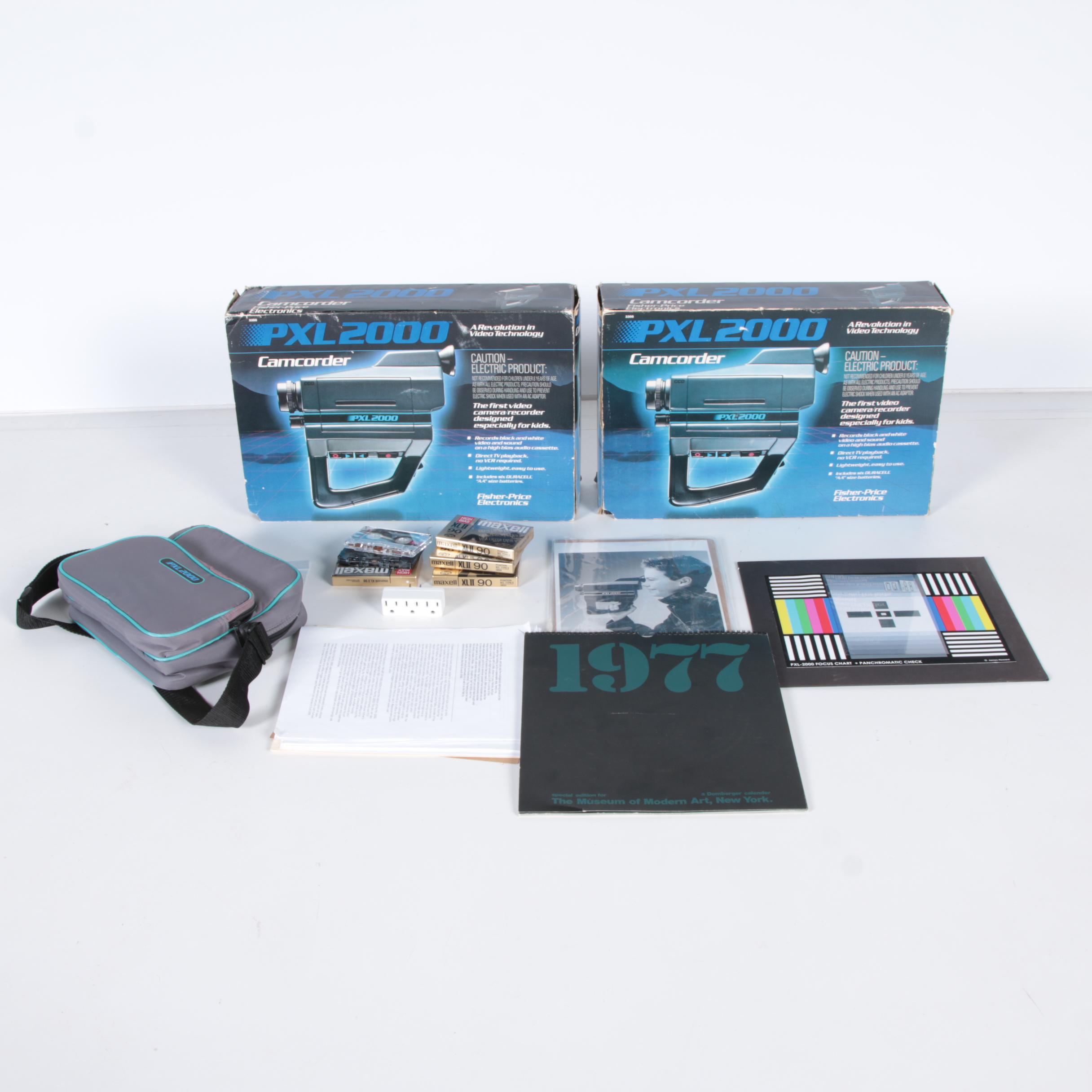 PXL 2000 Camcorders, Bag and Cassettes