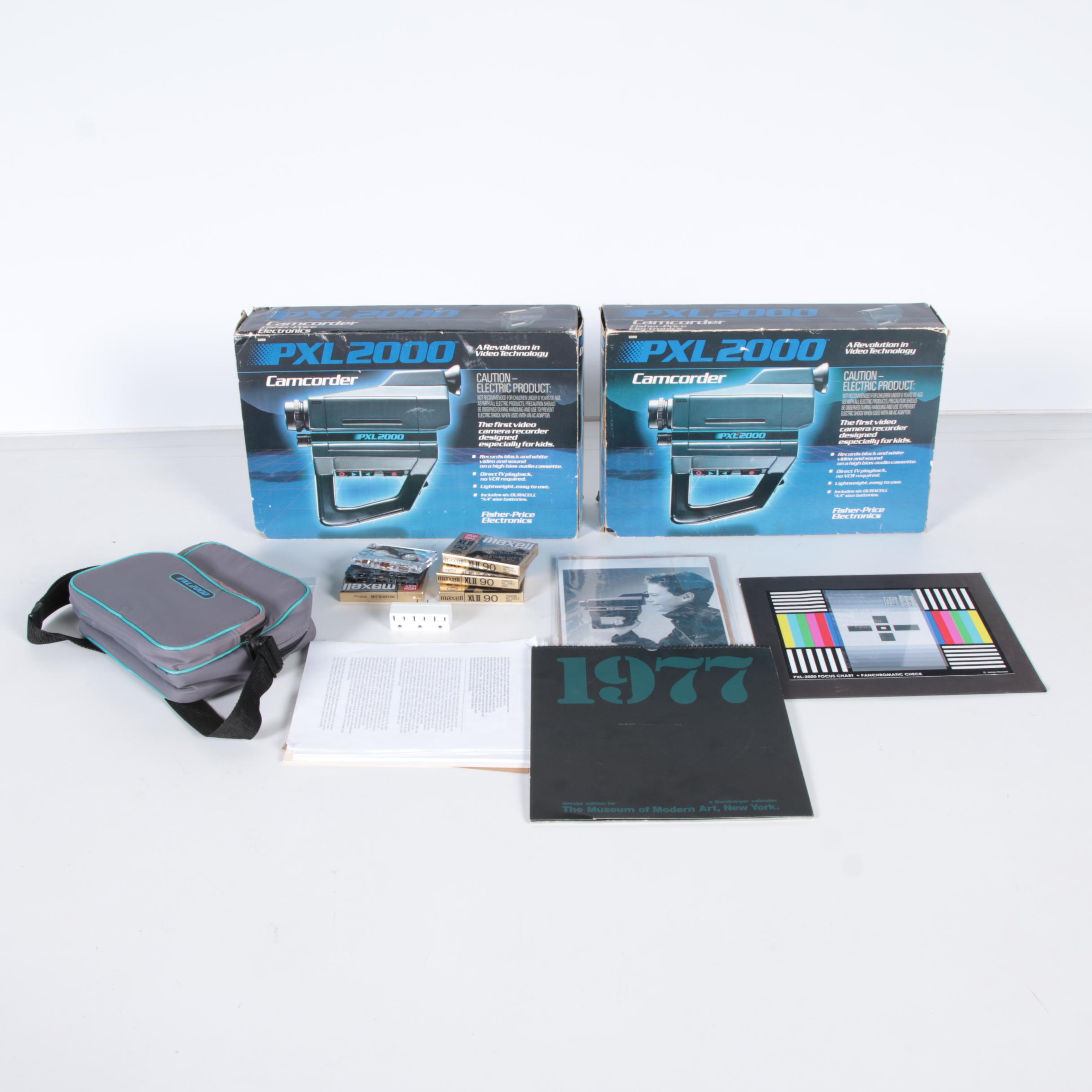 PXL 2000 Camcorders, Bag and Cassettes