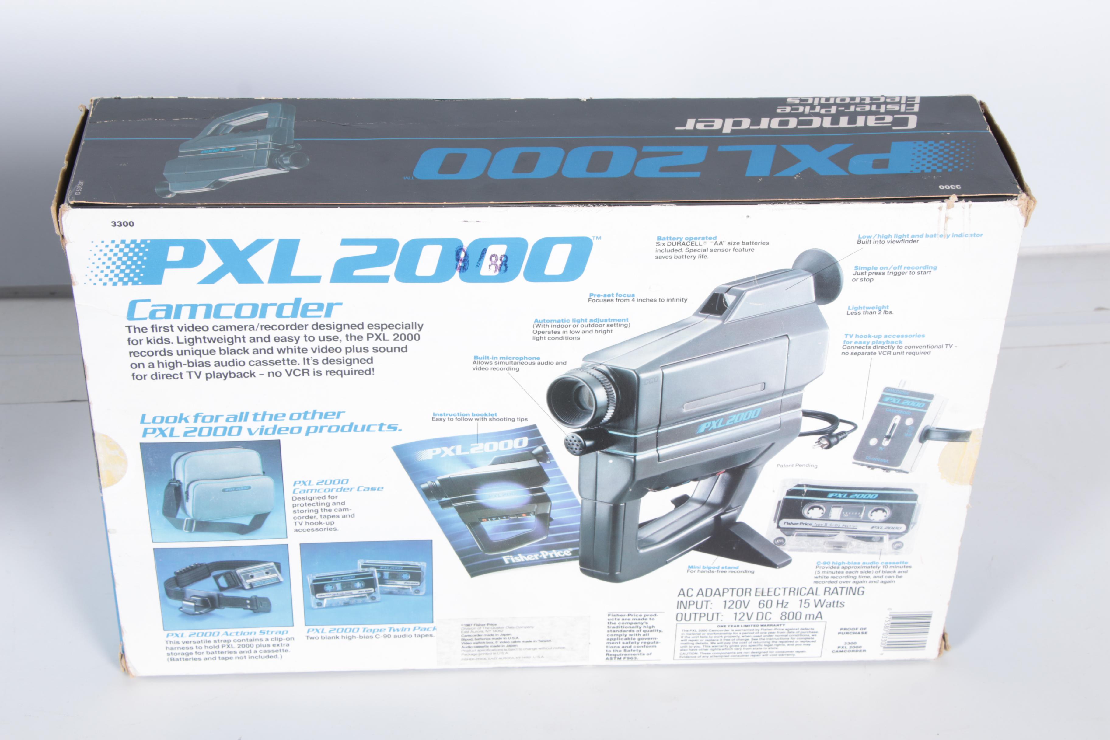 PXL 2000 Camcorders, Bag and Cassettes