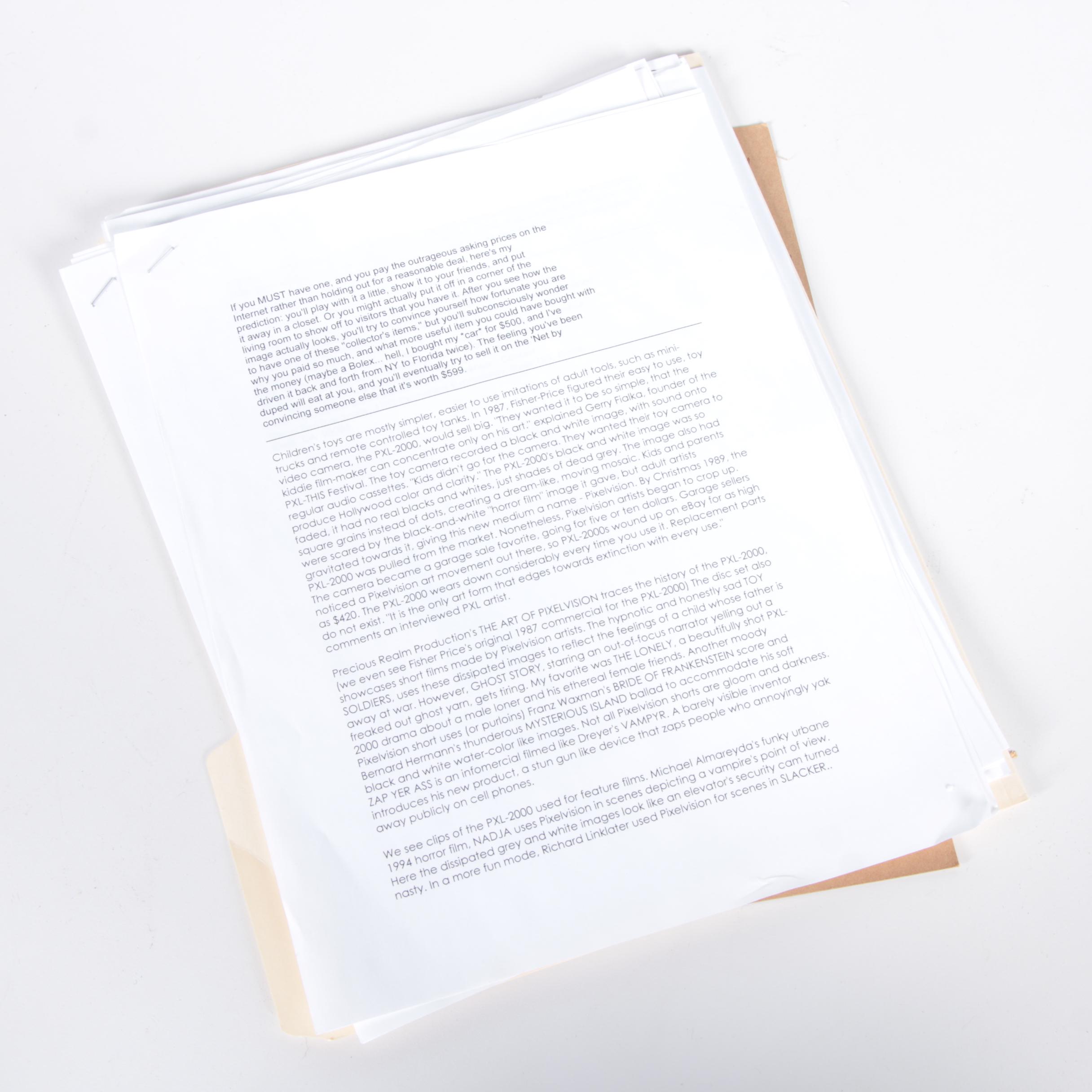 PXL 2000 Camcorders, Bag and Cassettes