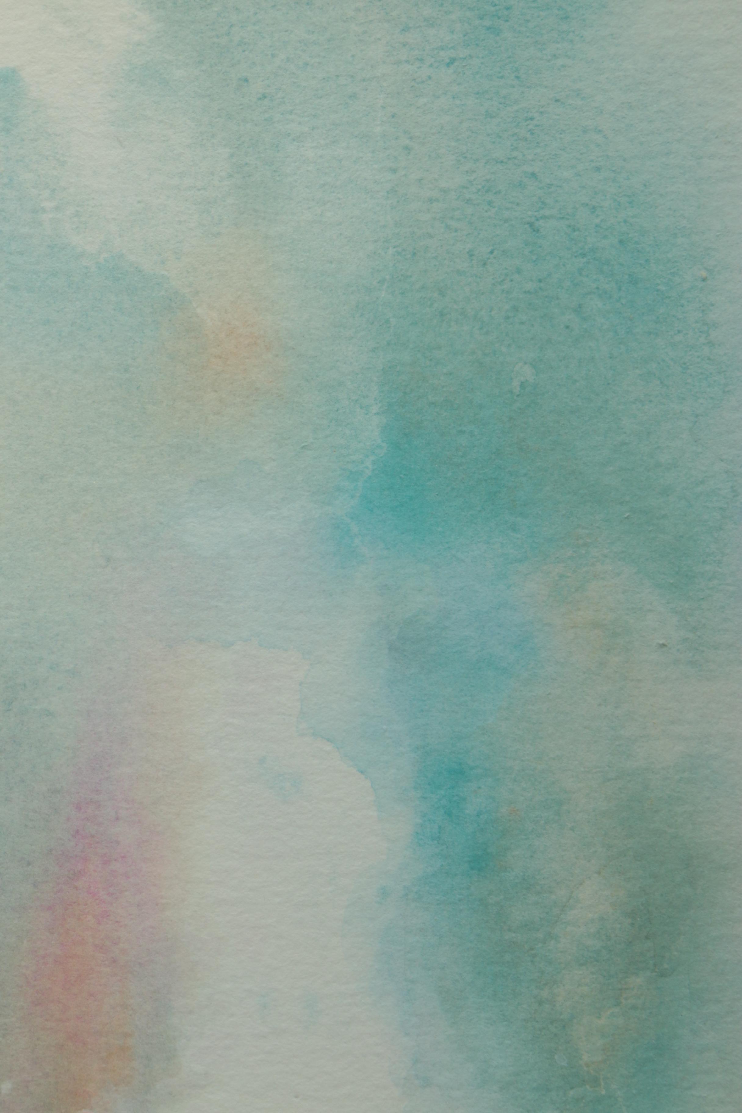 Joan Little Watercolor Painting "Skiing the Edge"