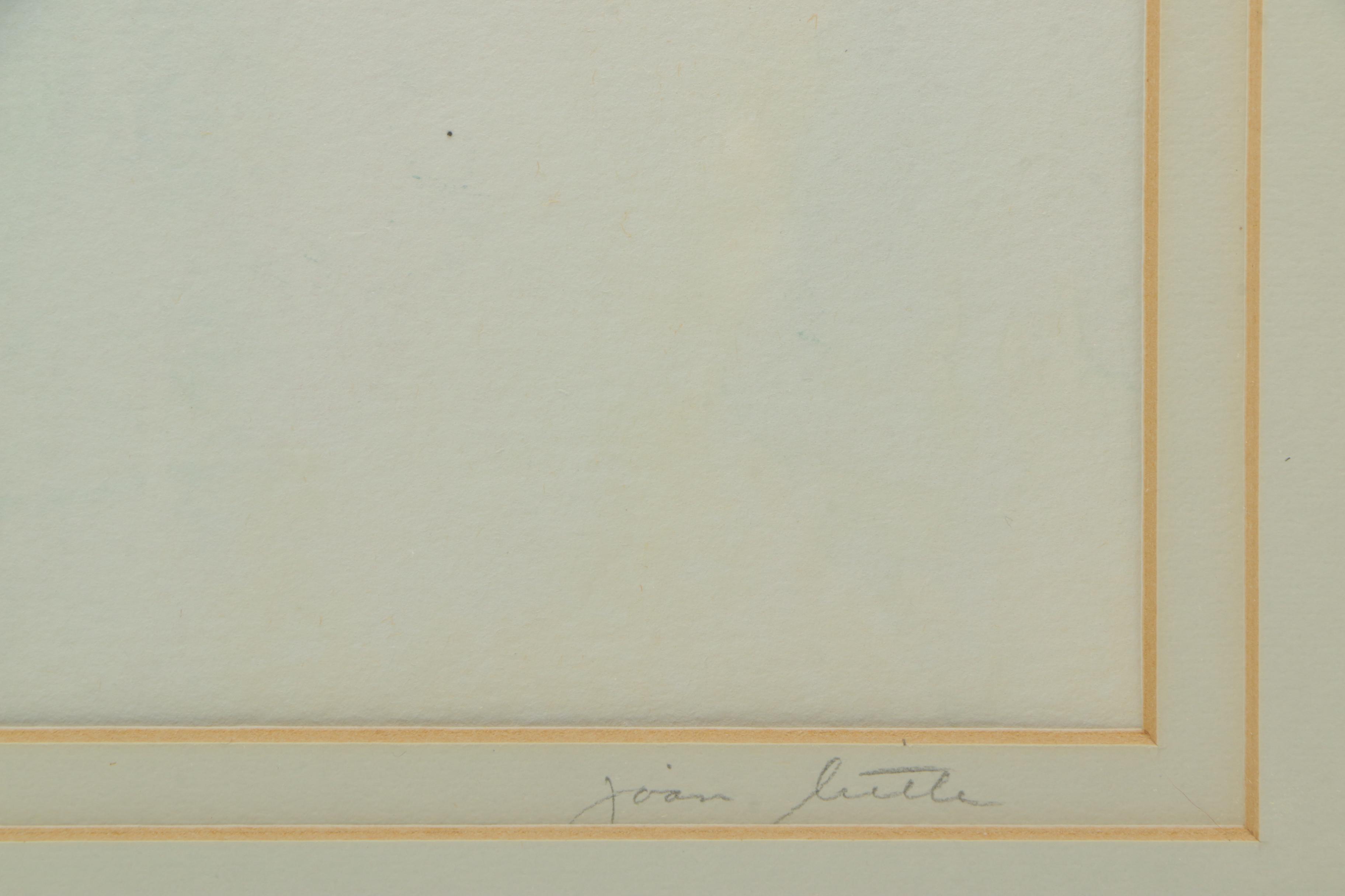 Joan Little Watercolor Painting "Skiing the Edge"