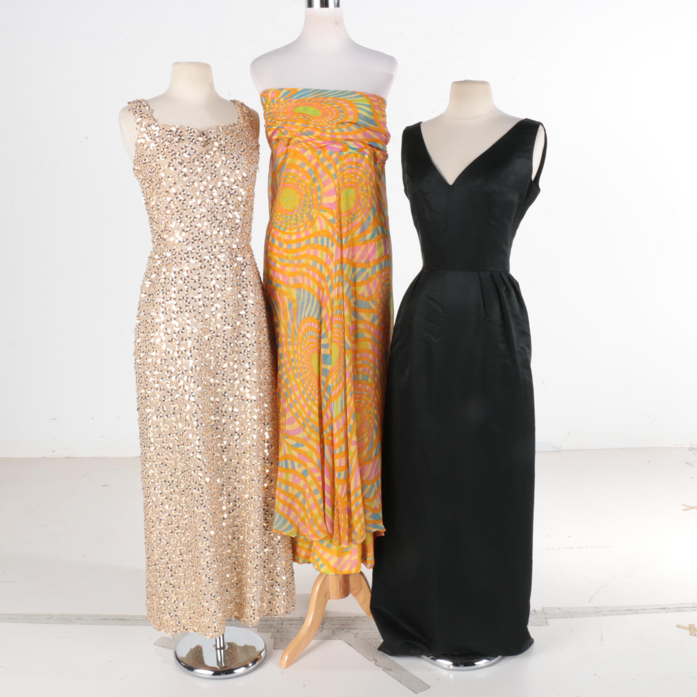 Vintage Evening Dresses Including Malcolm Starr