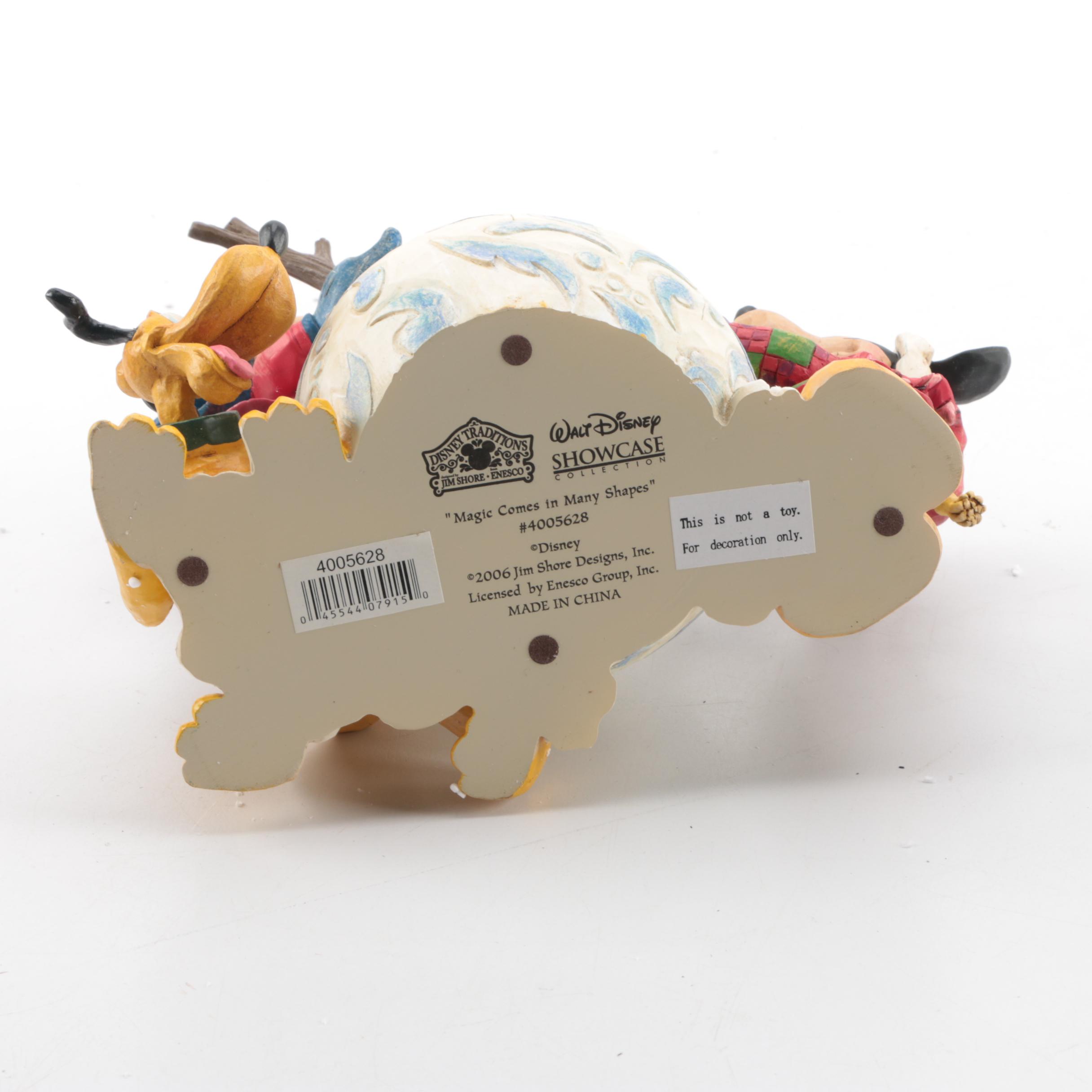 Pair of Jim Shore for Enesco Walt Disney Showcase Collection Christmas Figurines