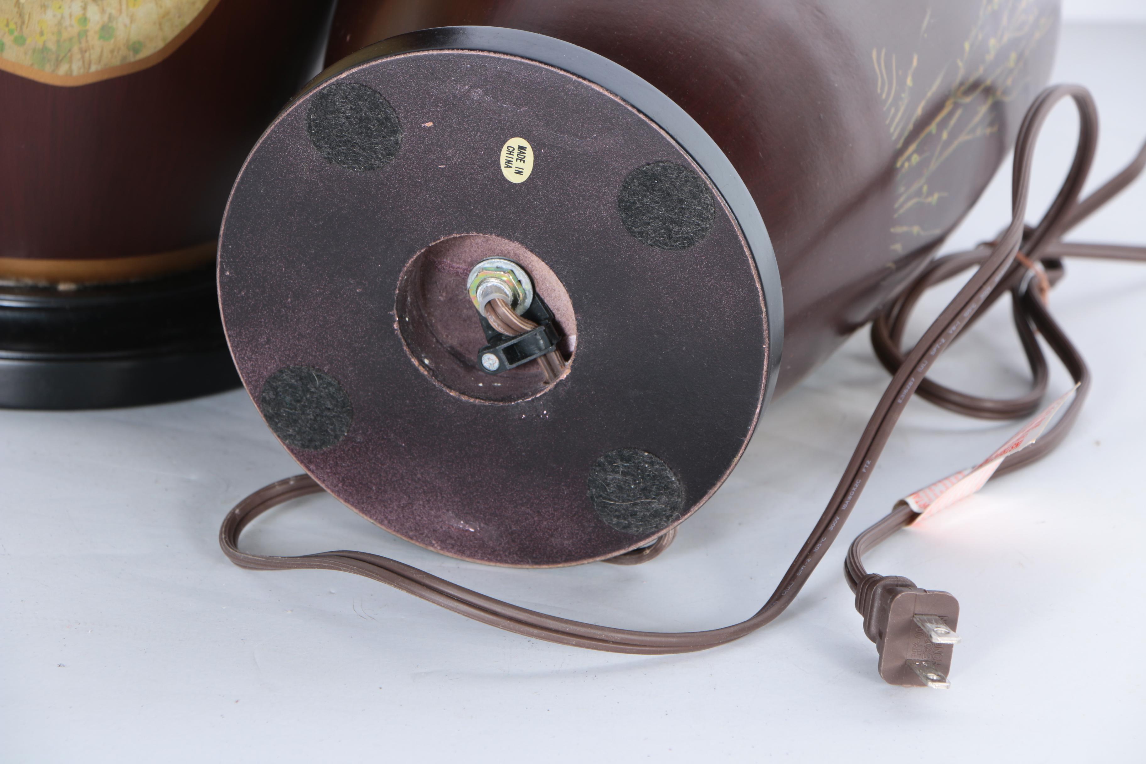 Bison Urn Table Lamps