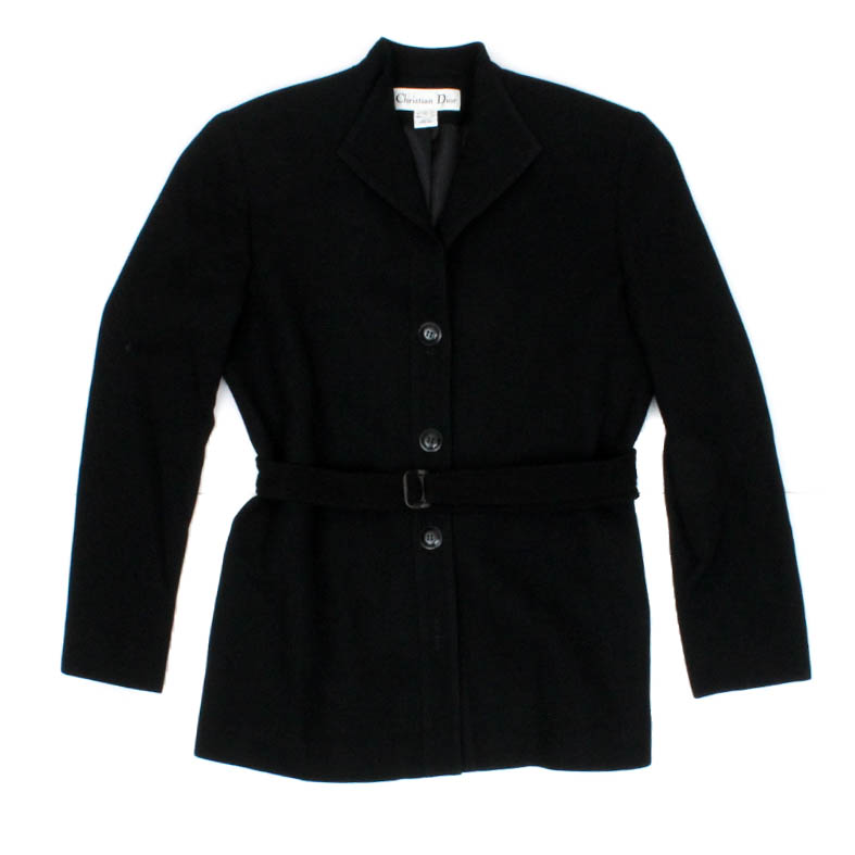 Christian Dior Black Wool Suit Jacket