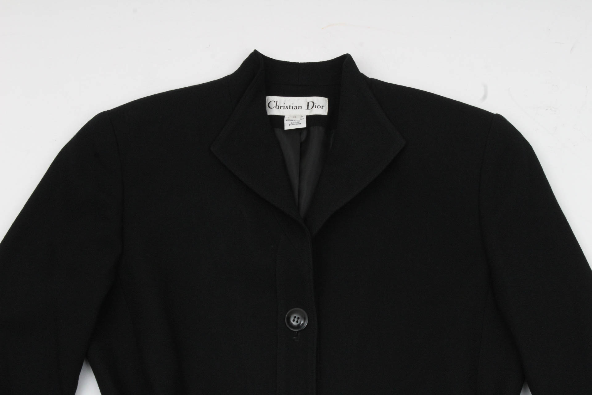 Christian Dior Black Wool Suit Jacket