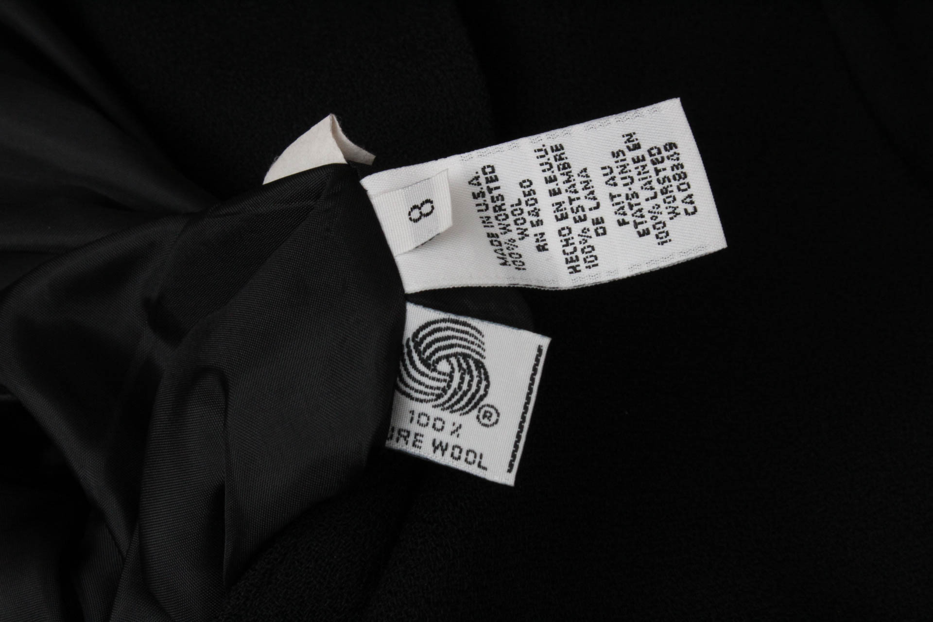 Christian Dior Black Wool Suit Jacket