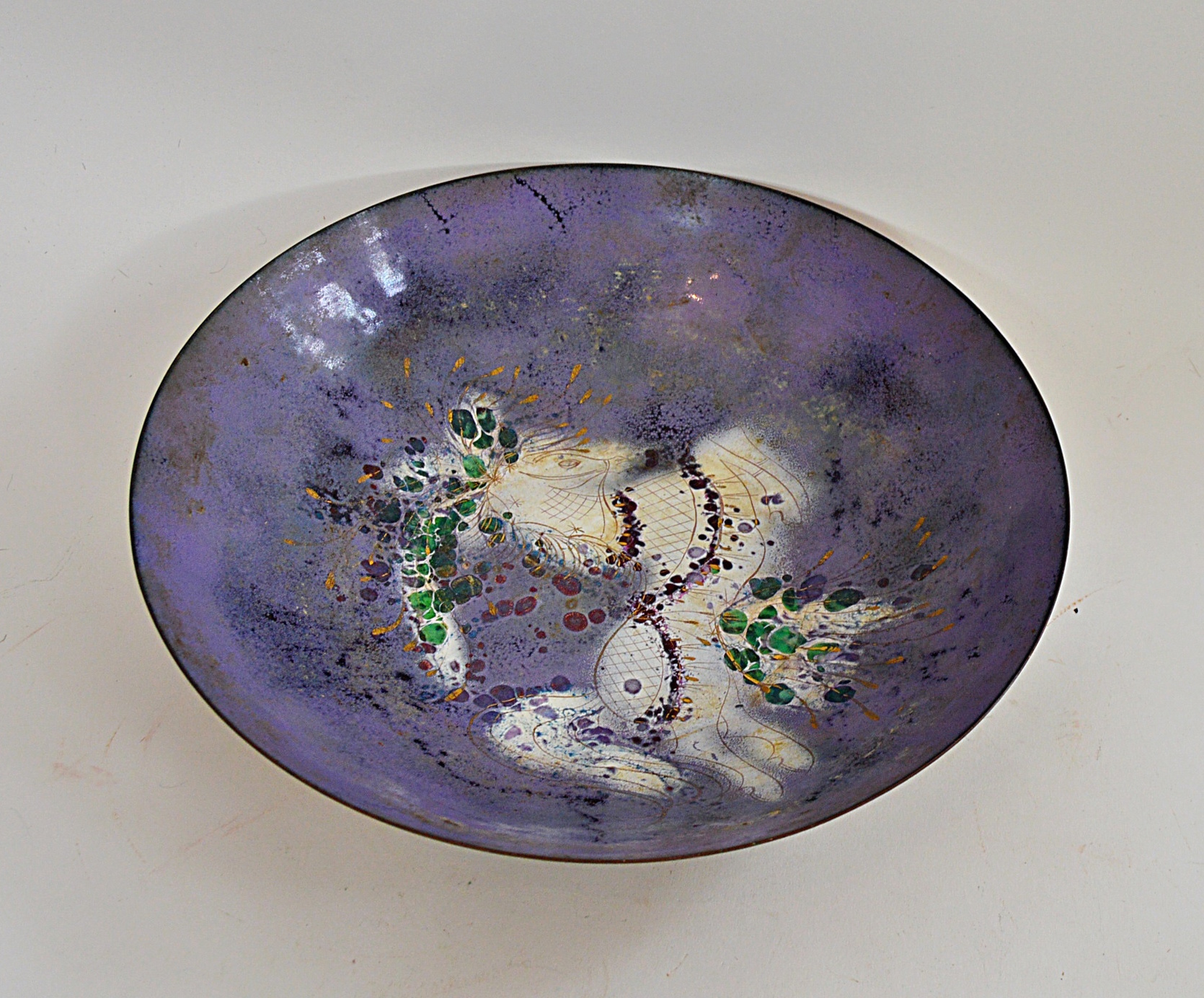 Sascha Brastoff Copper Enamel Bowl