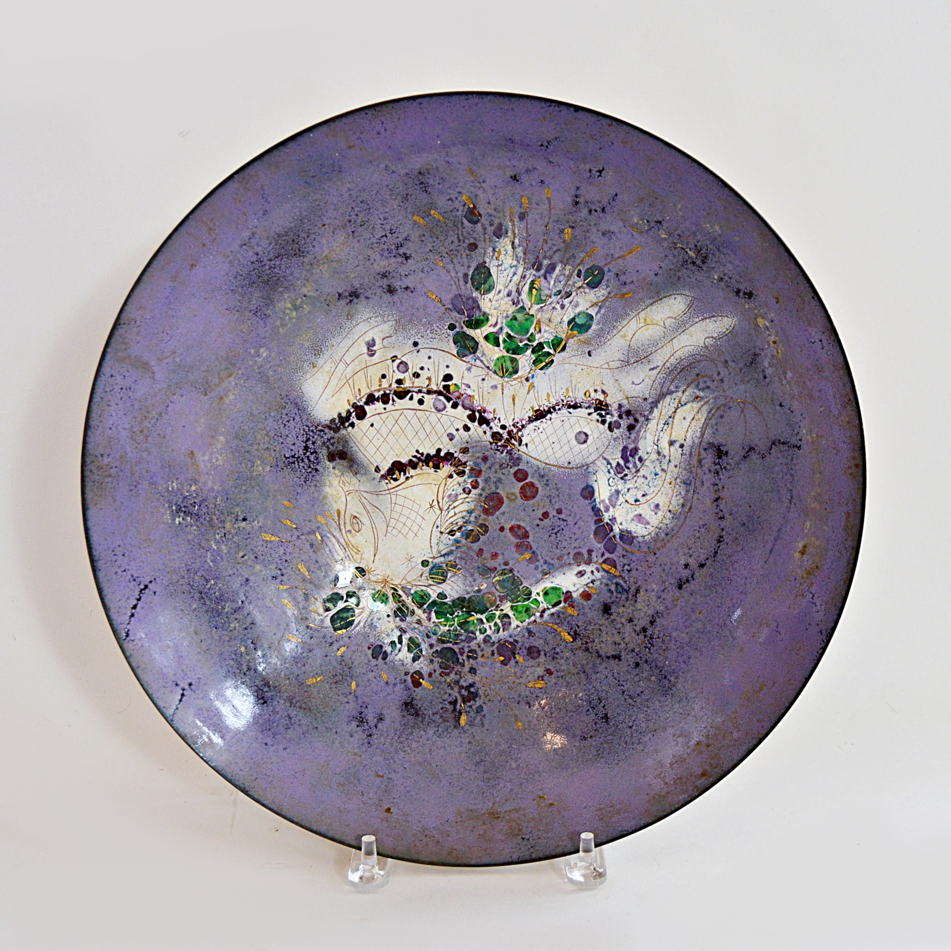 Sascha Brastoff Copper Enamel Bowl