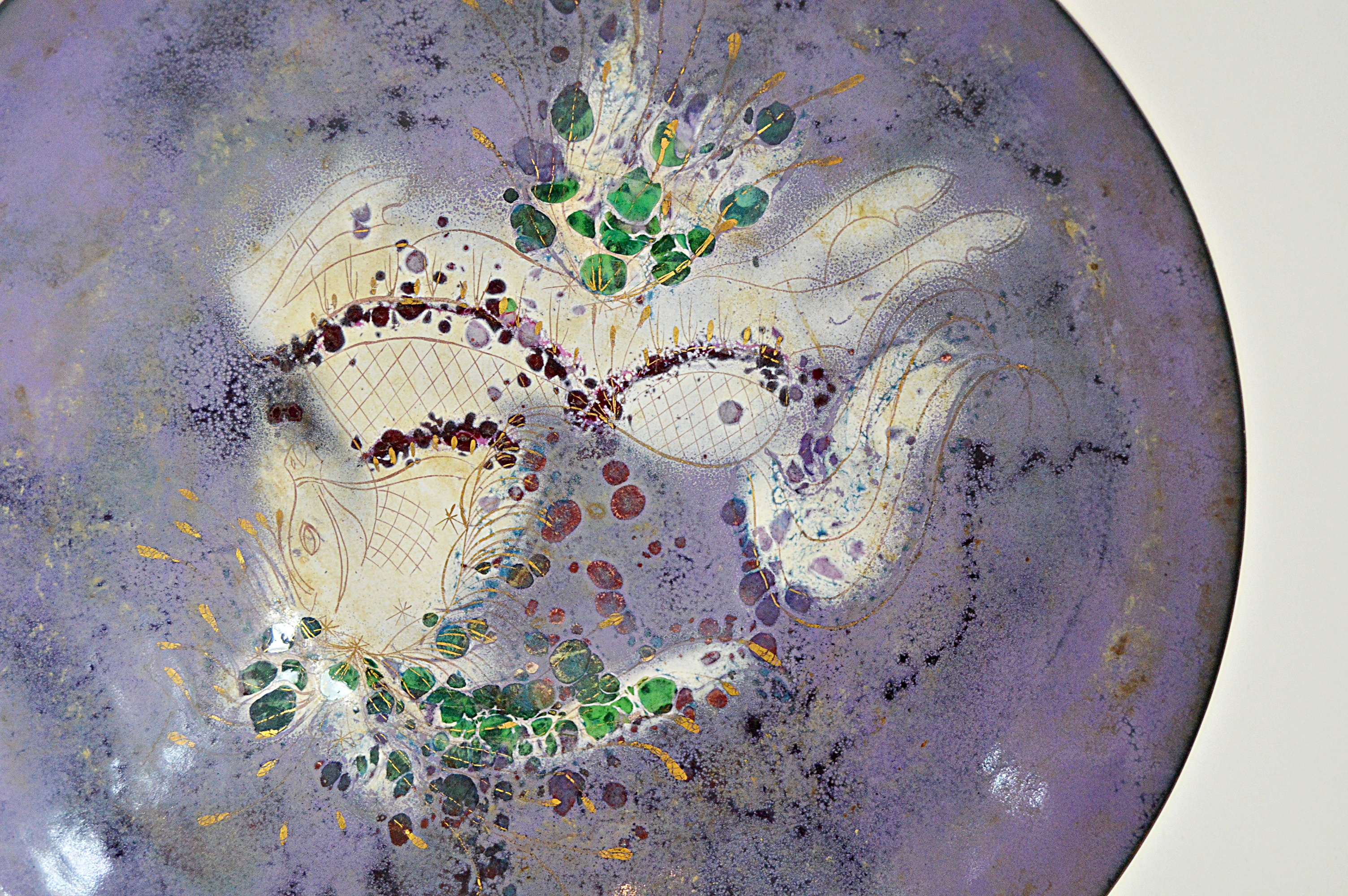 Sascha Brastoff Copper Enamel Bowl