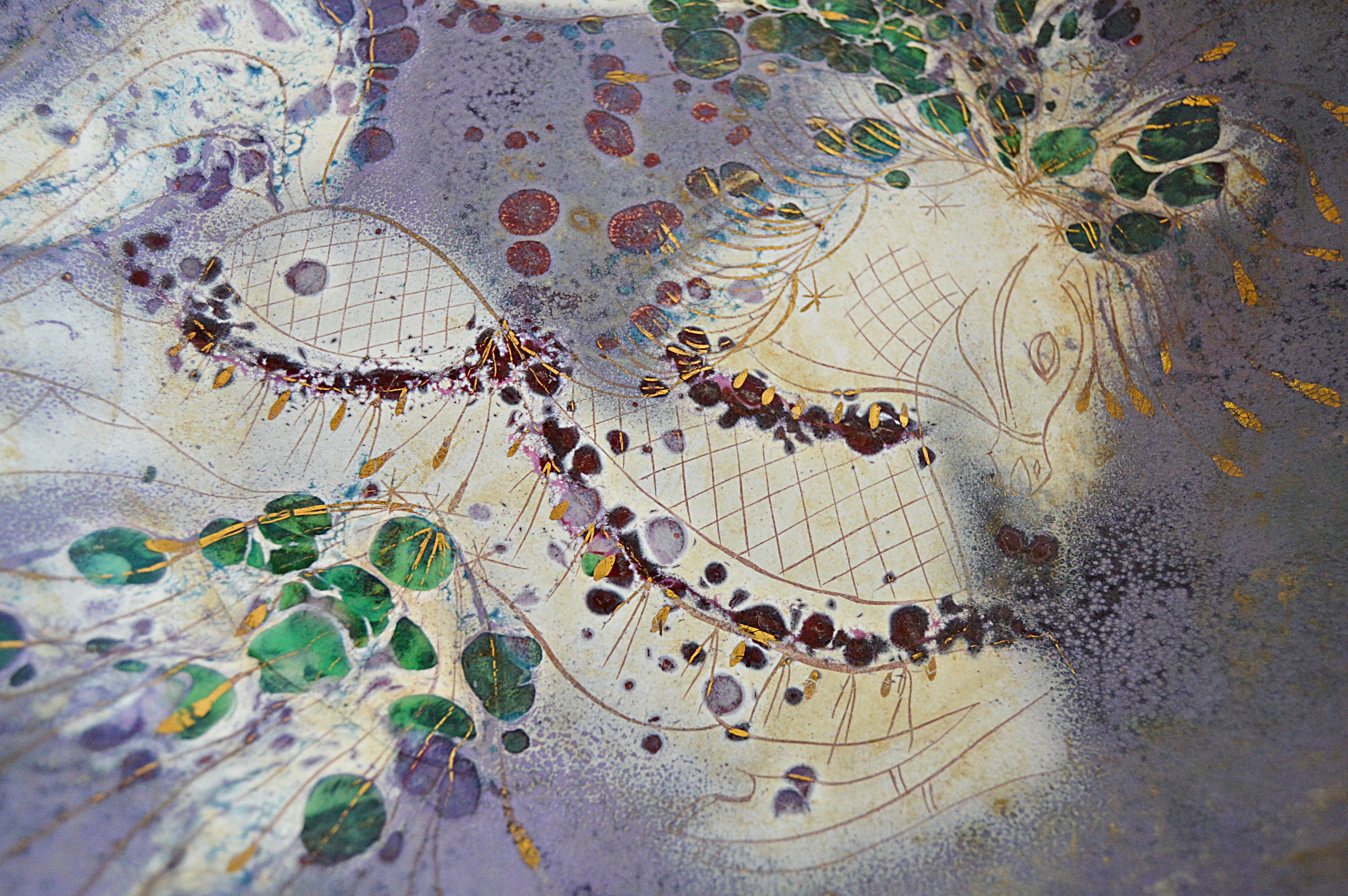 Sascha Brastoff Copper Enamel Bowl