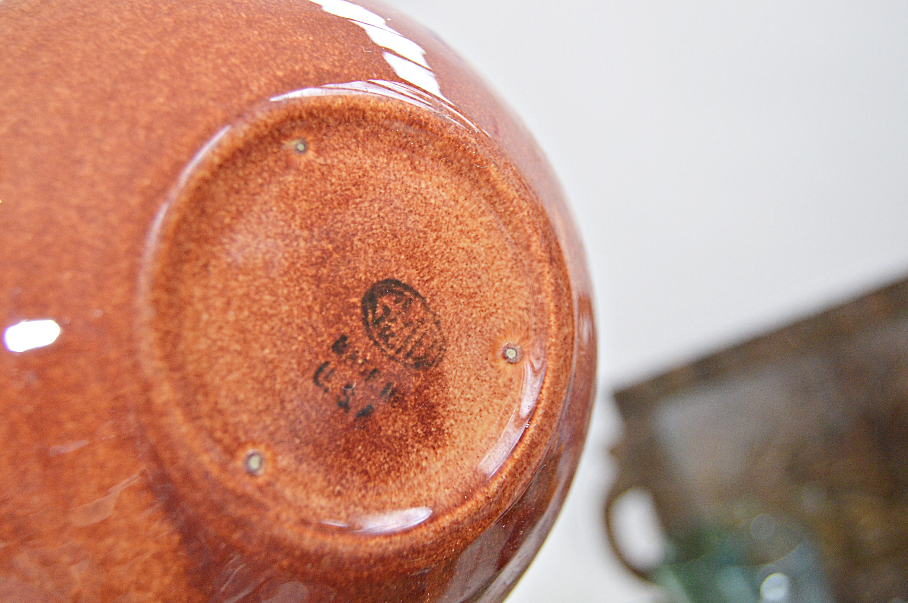 Mid Century Glassware, Pottery, Wooden Tray Including Hall and McCoy