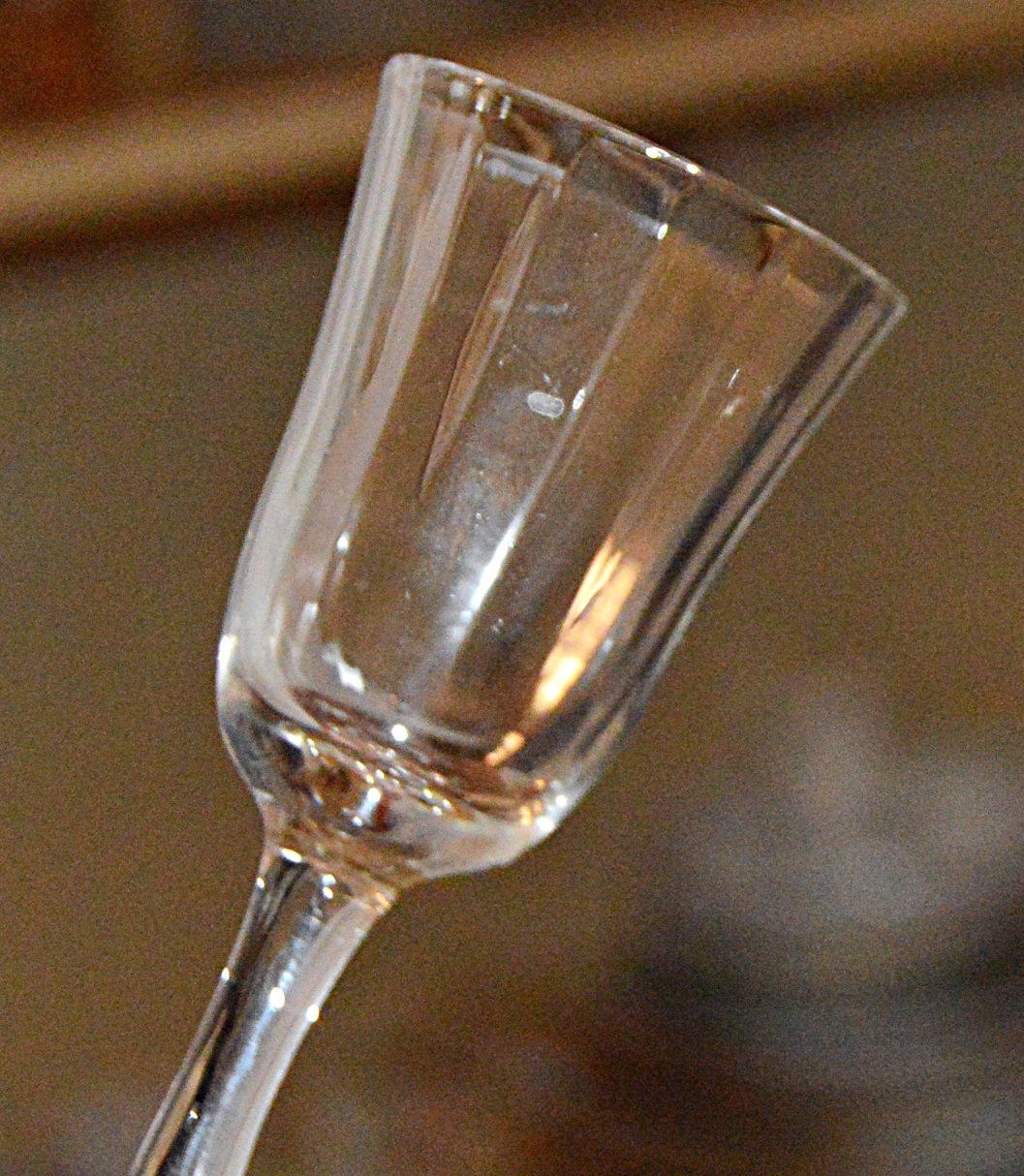 Art Deco Lacquered Tray and Vintage Etched Glassware