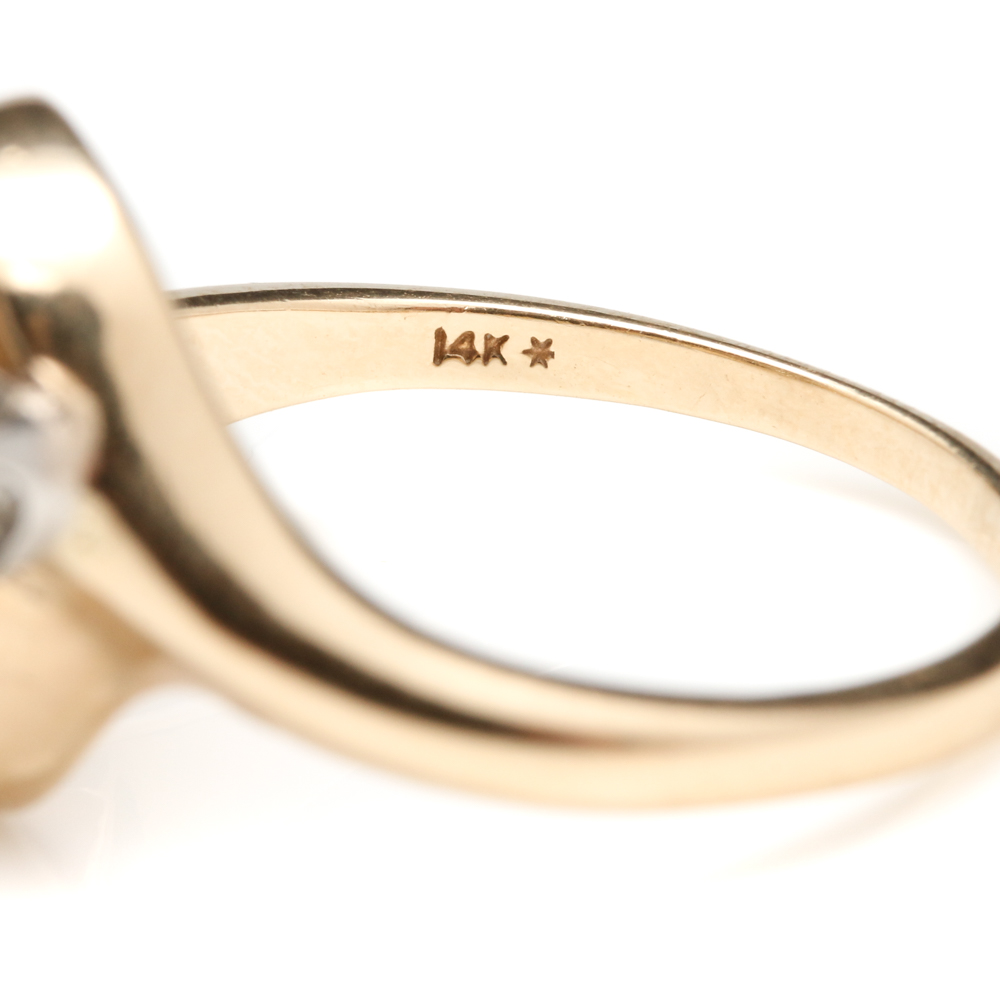 14K Yellow Gold 1.28 CTW Diamond Ring