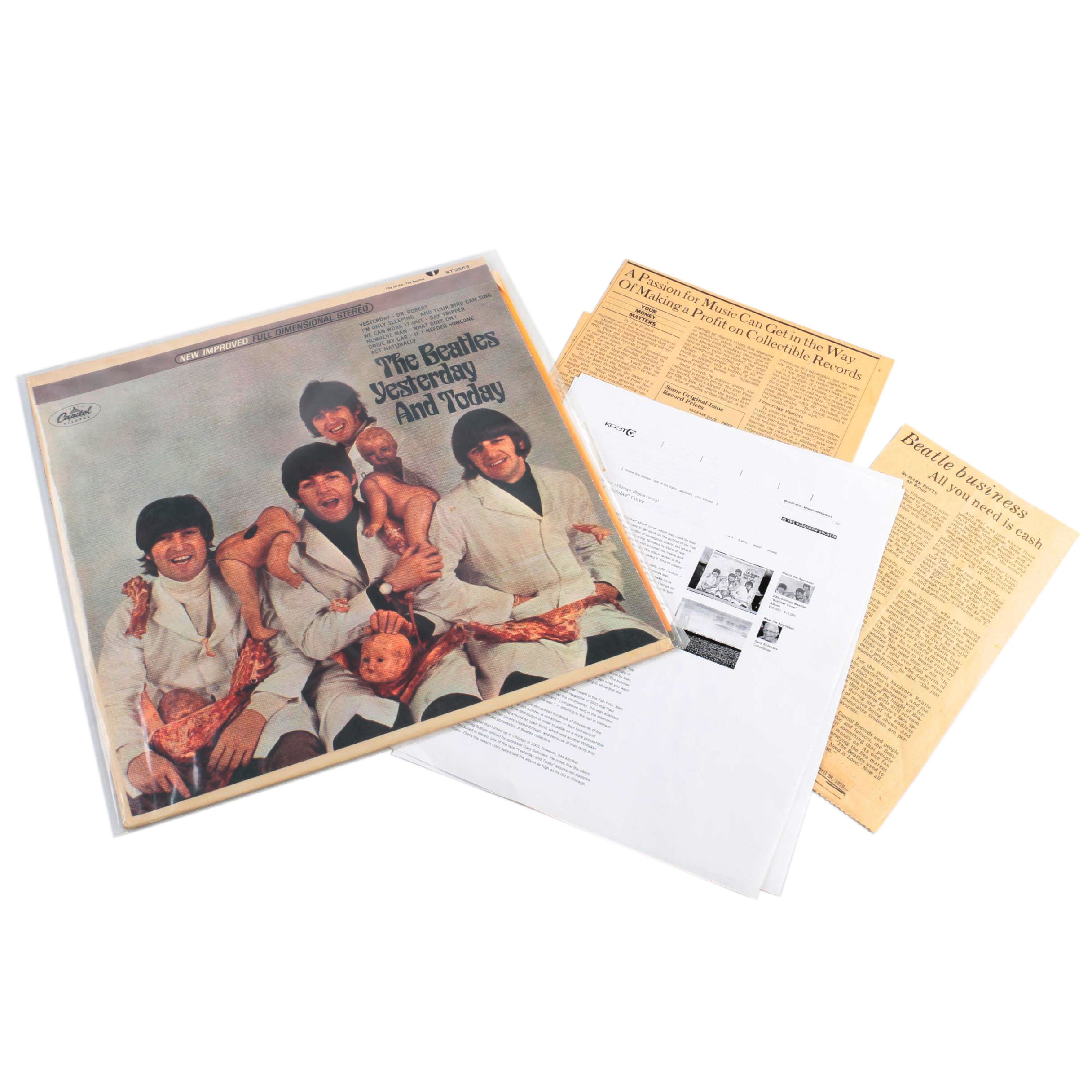 The Beatles "Yesterday and Today" Rare 'First State' Stereo 'Butcher Cover' LP
