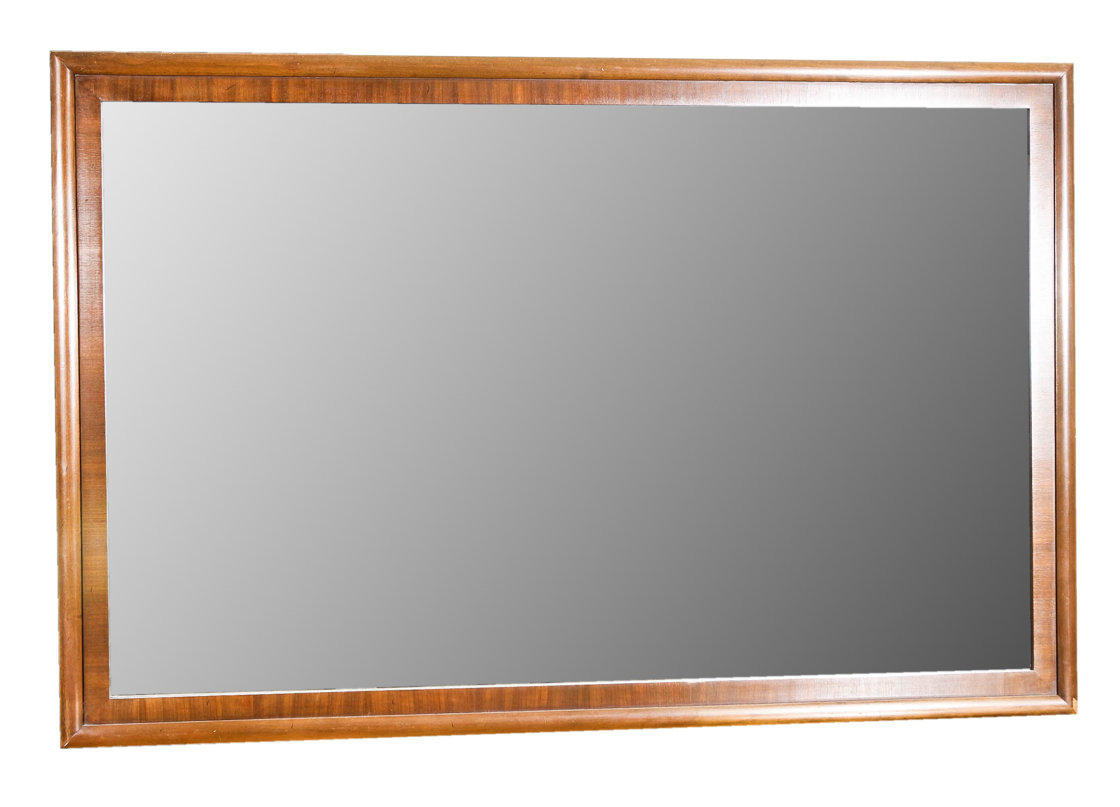 Mid Century Modern Walnut Dresser with Mirror by Lammerts