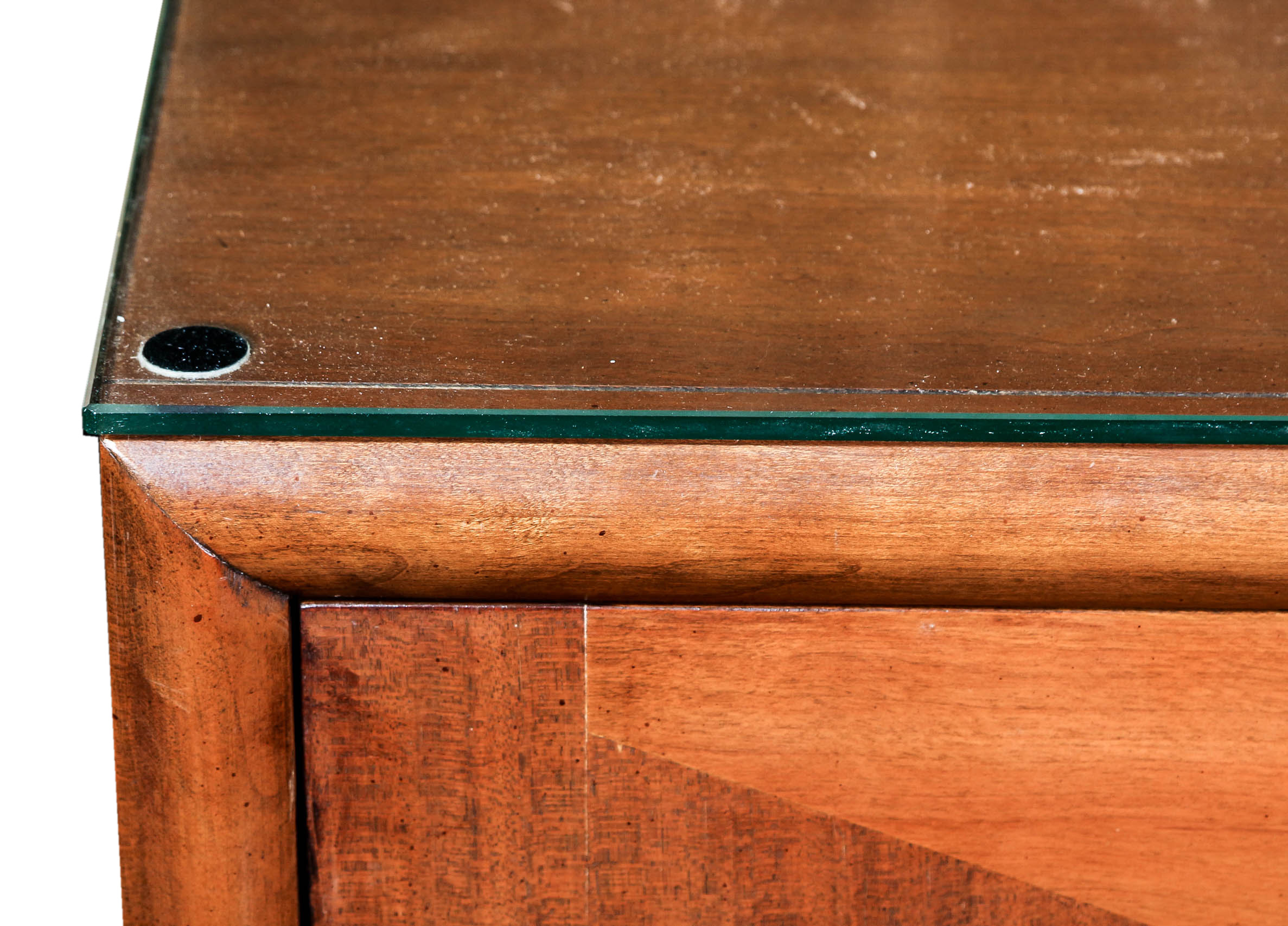 Mid Century Modern Walnut Dresser with Mirror by Lammerts