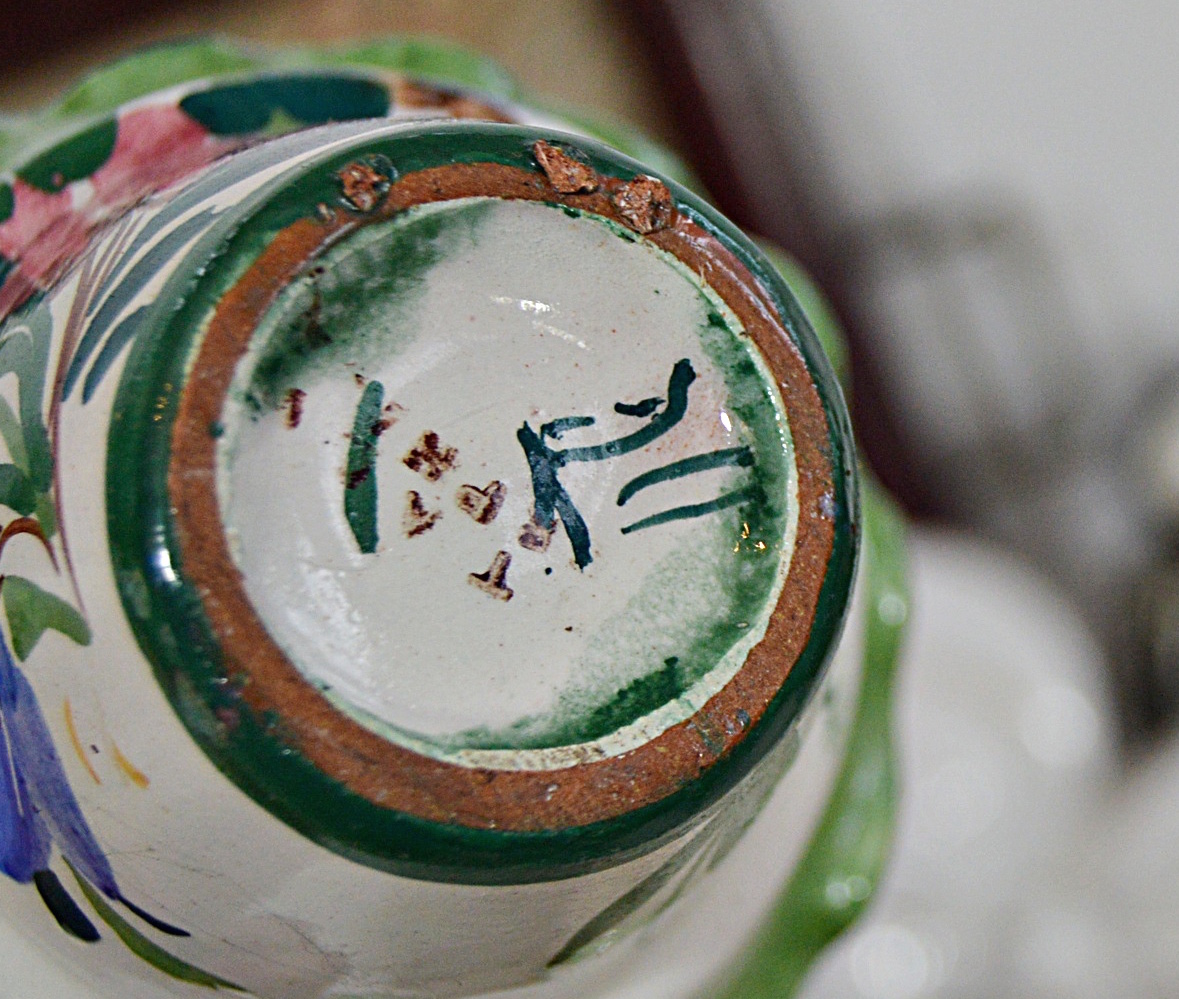 Vintage Tray with Italian, Spanish, English Ceramics and Glassware