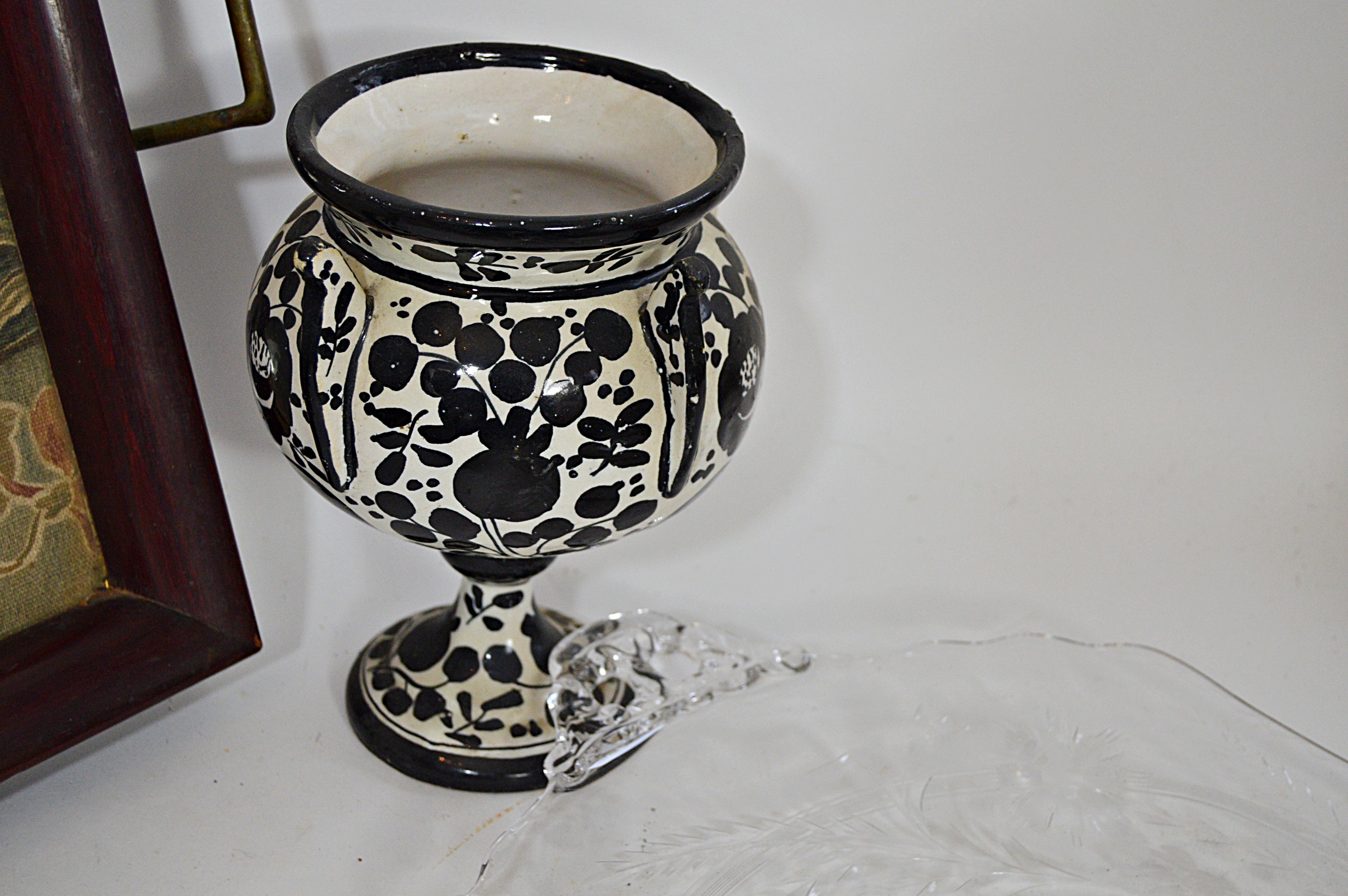 Vintage Tray with Italian, Spanish, English Ceramics and Glassware