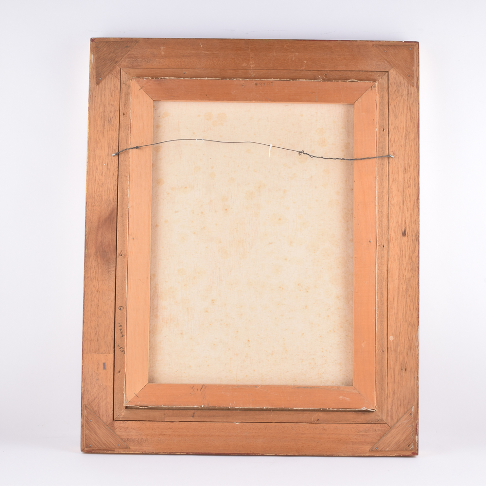 Erdine 1968 Cubist Oil Painting on Canvas