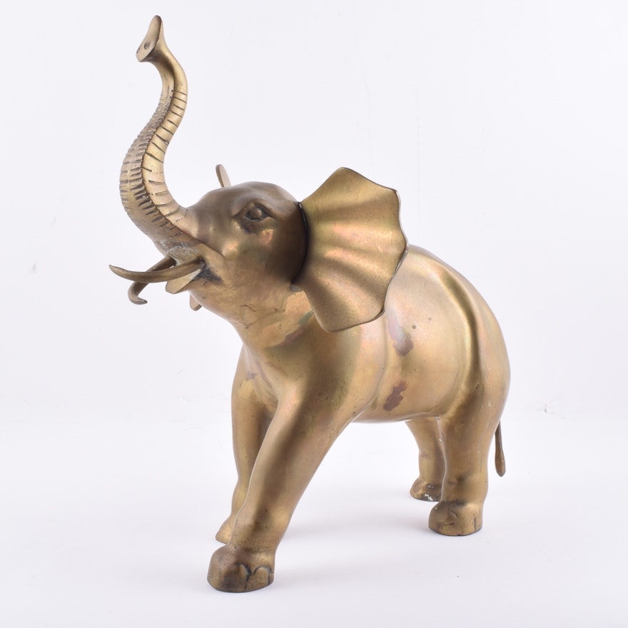 Brass Elephant Figurine