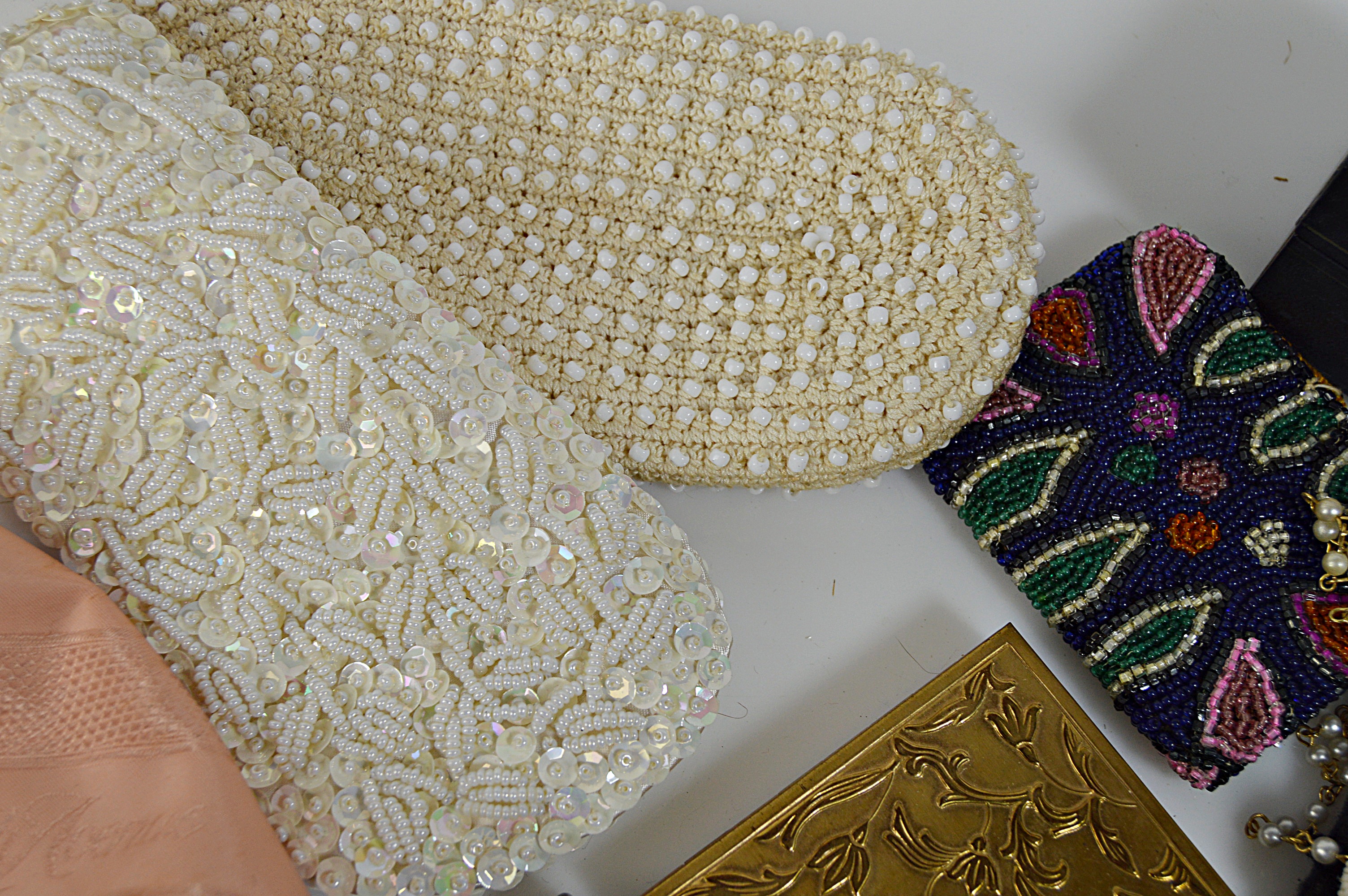Vintage Beaded Bags, Compacts, Beaded Jewelry