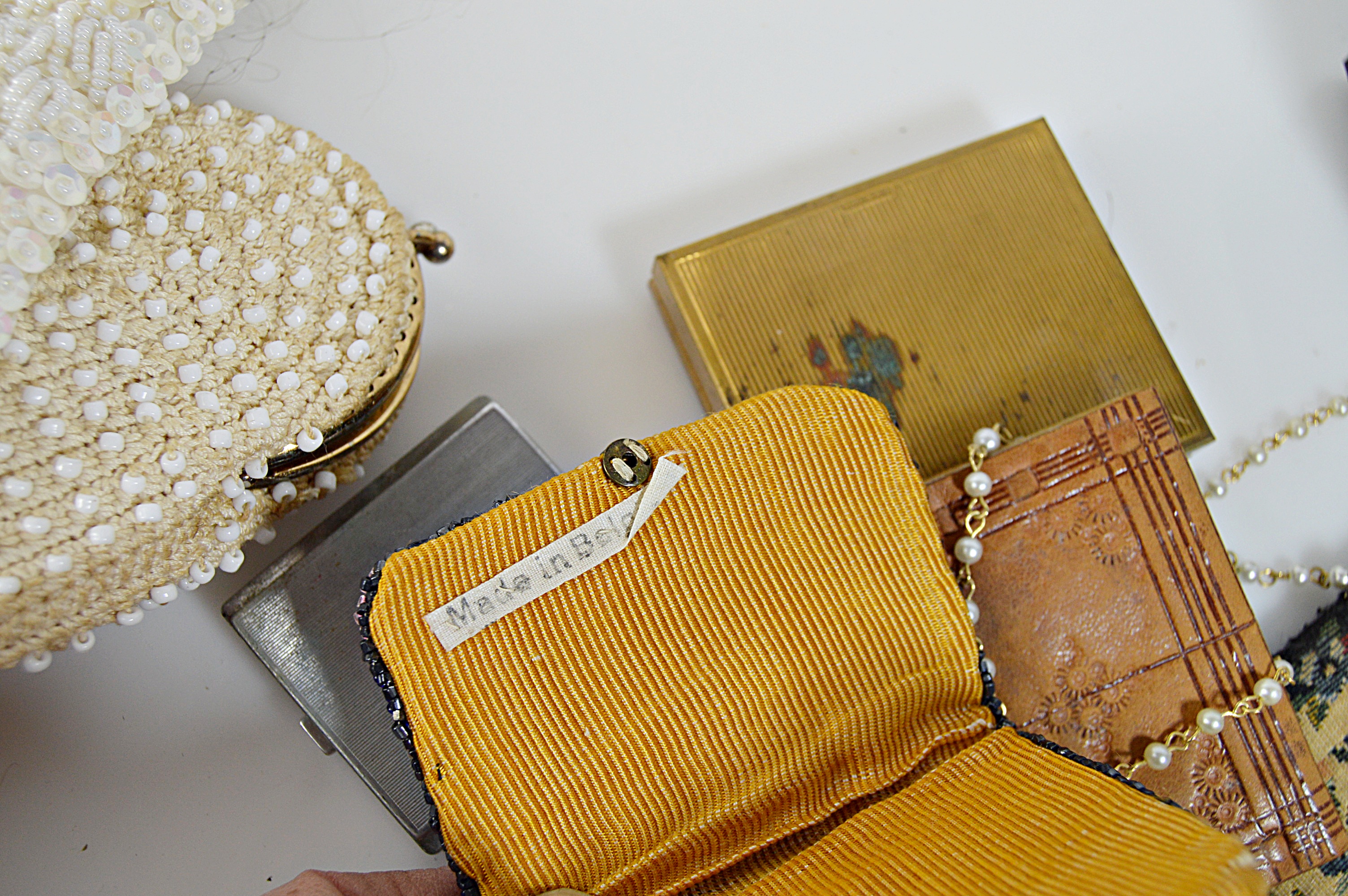 Vintage Beaded Bags, Compacts, Beaded Jewelry