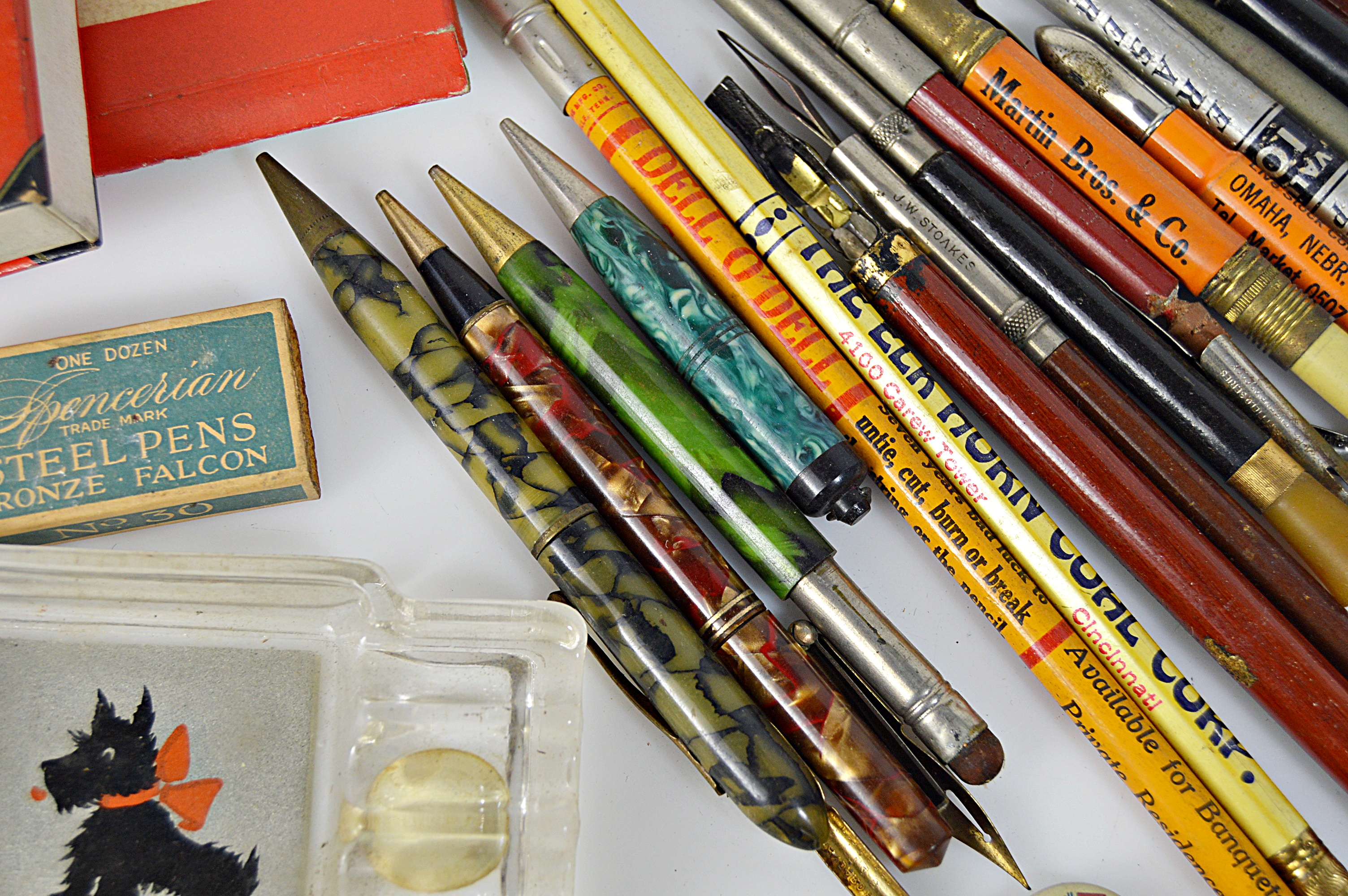 Vintage Pens and Pencils with Advertising