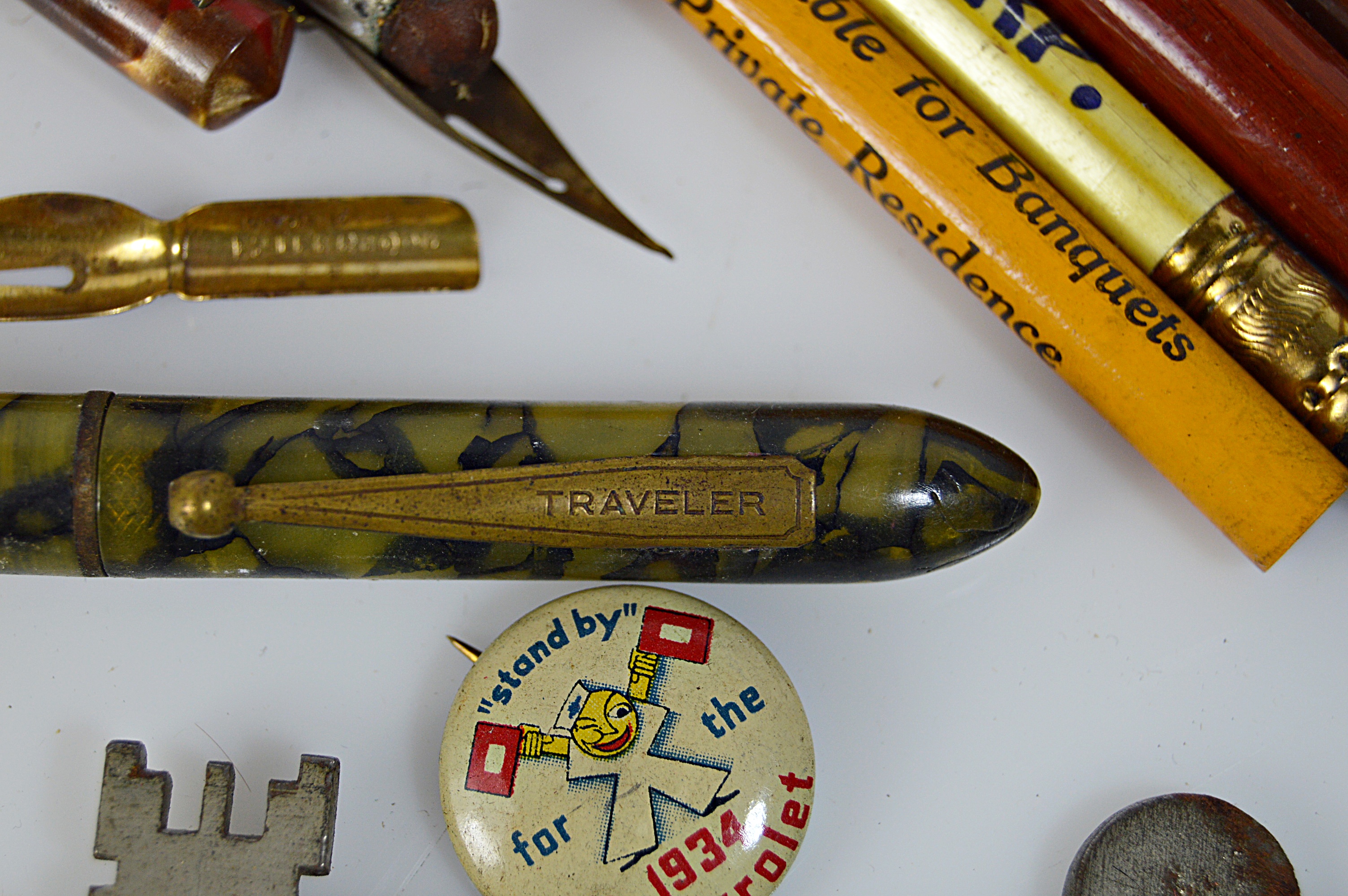 Vintage Pens and Pencils with Advertising