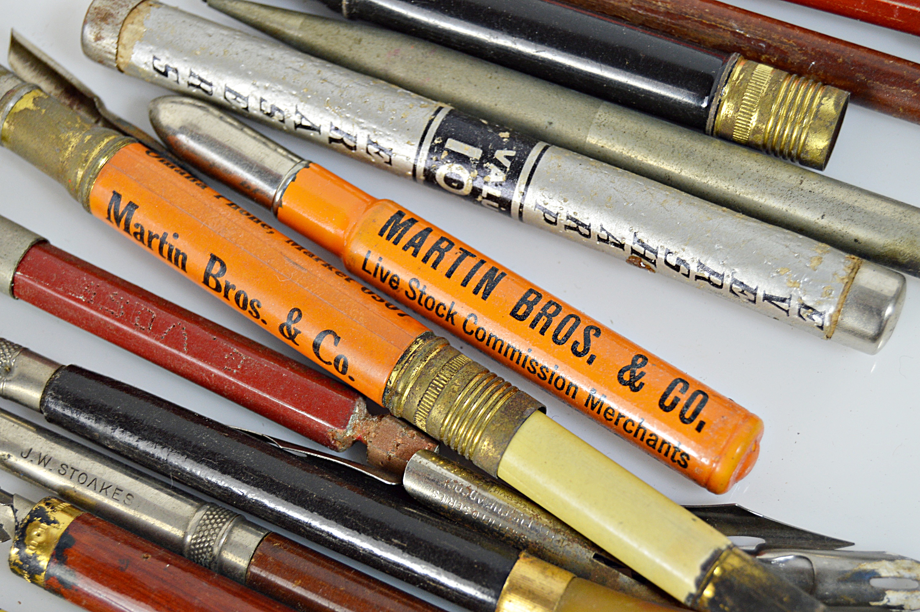 Vintage Pens and Pencils with Advertising