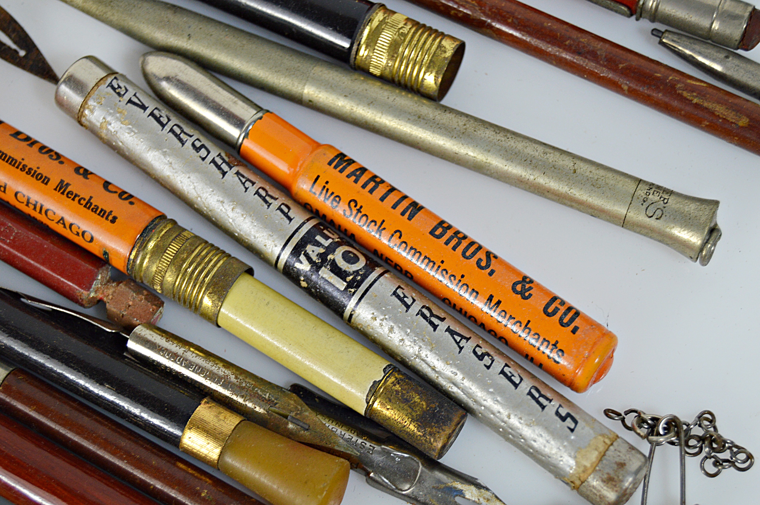 Vintage Pens and Pencils with Advertising