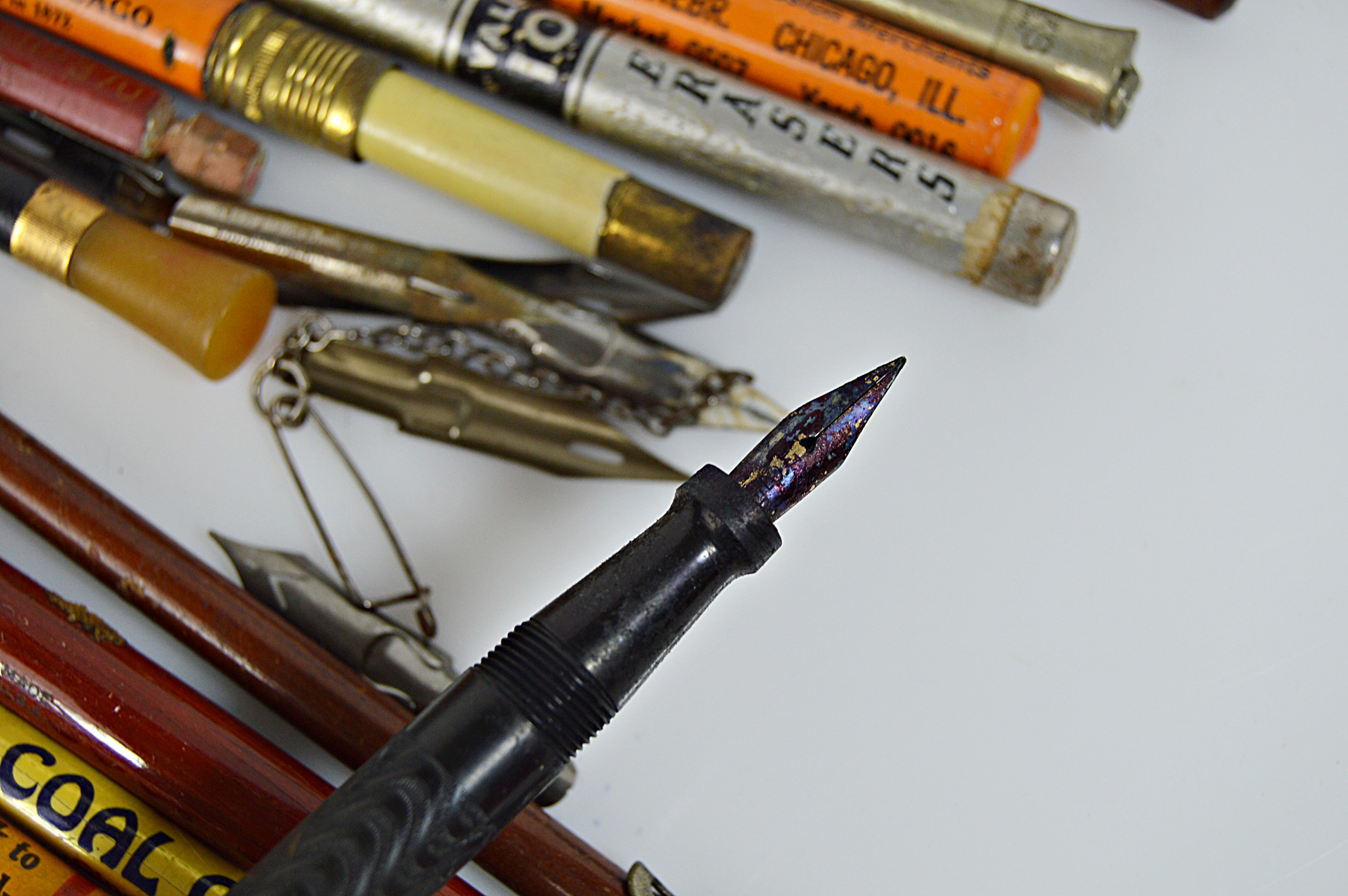 Vintage Pens and Pencils with Advertising
