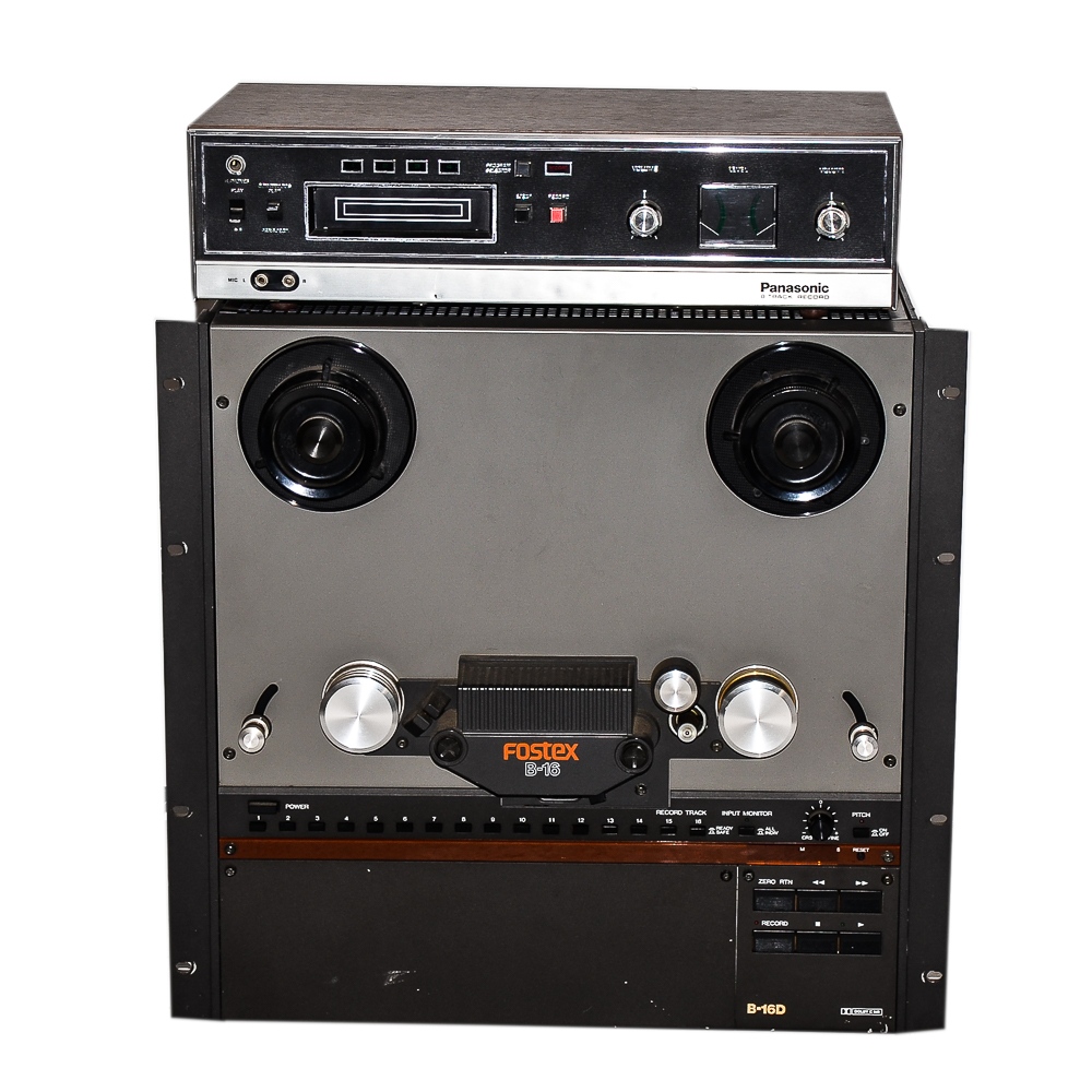Vintage Fostex Reel-to-Reel Player with 8-Track Player