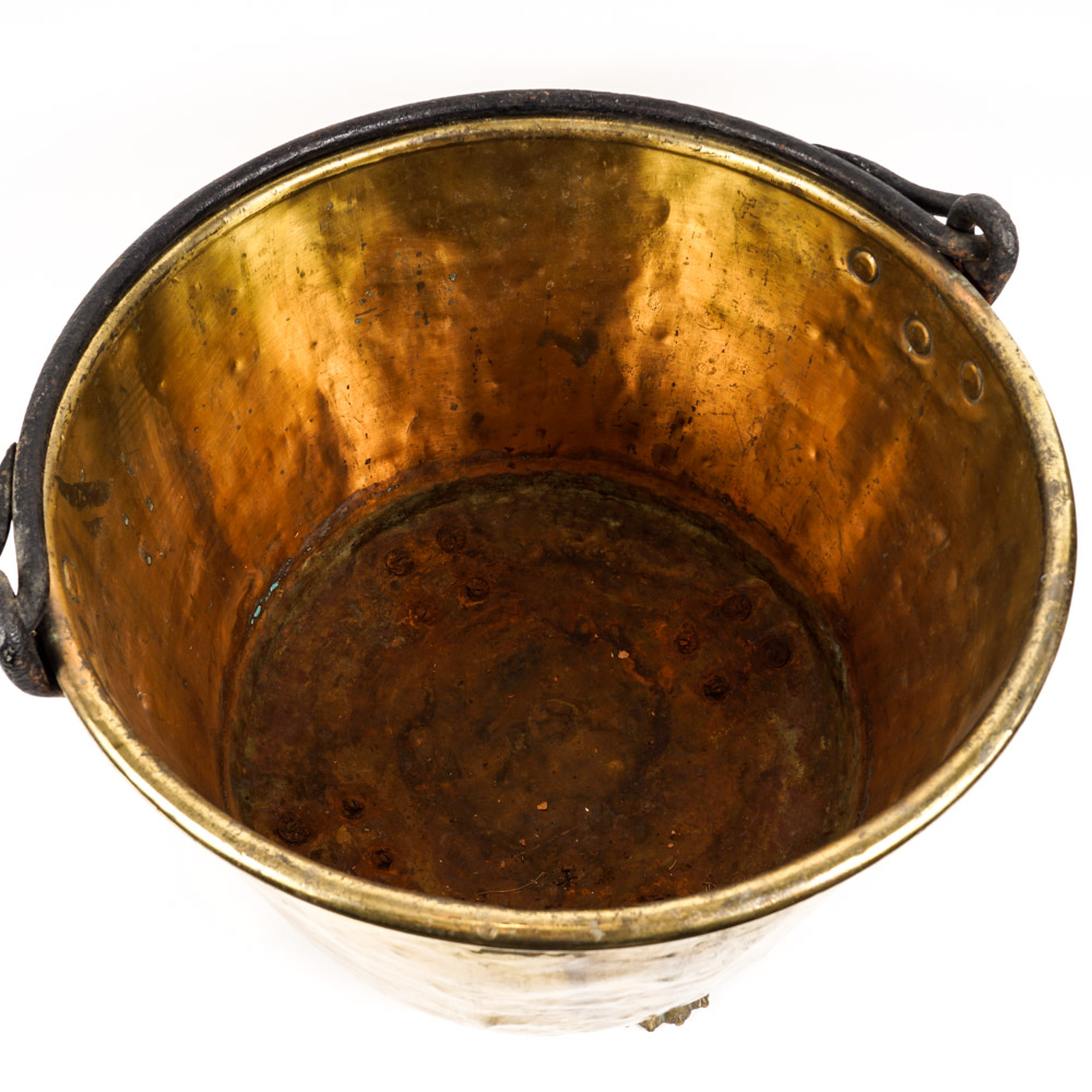 Claw Foot Brass Pail