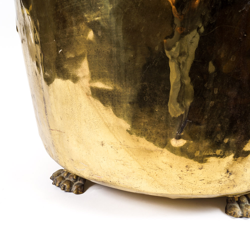 Claw Foot Brass Pail