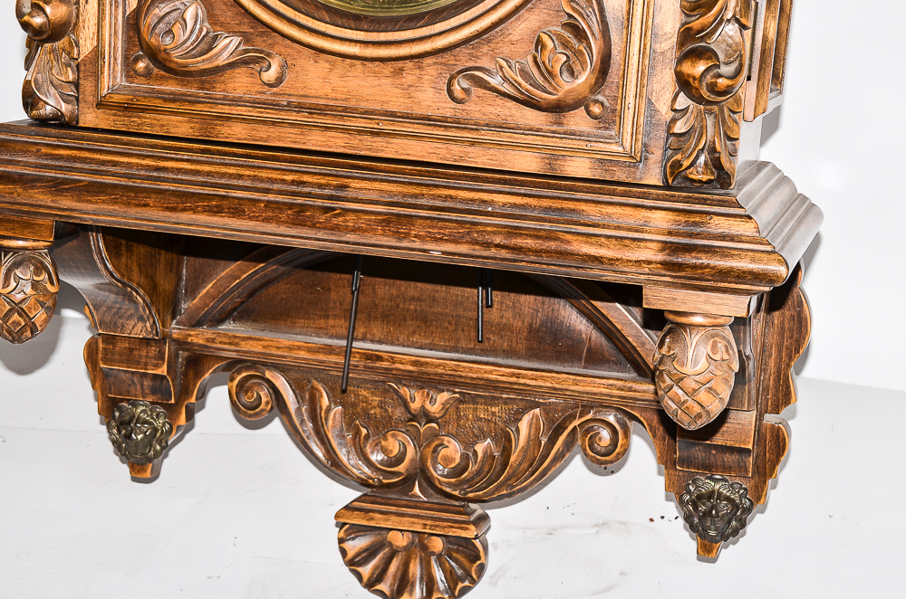 Vintage Gazo Family Clock Factory "La Jolla" Alderwood Wall Clock