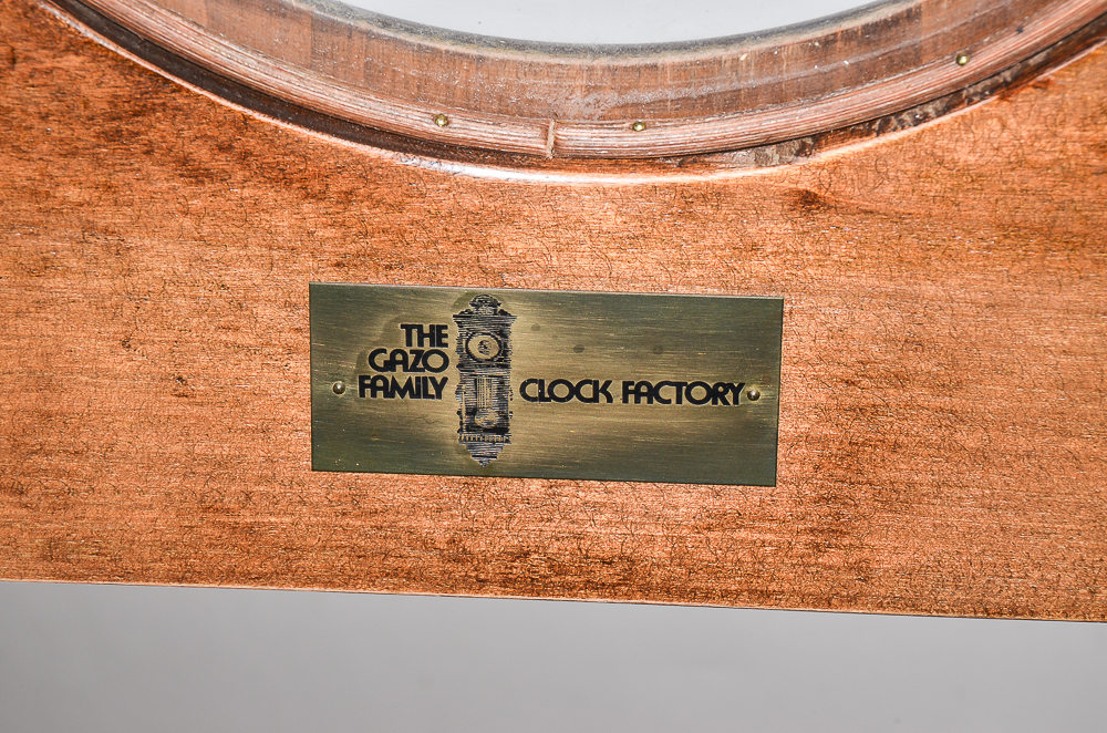 Vintage Gazo Family Clock Factory "La Jolla" Alderwood Wall Clock