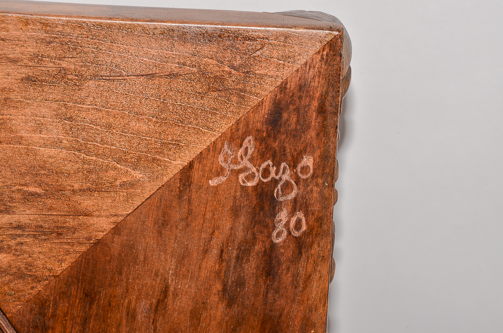 Vintage Gazo Family Clock Factory "La Jolla" Alderwood Wall Clock