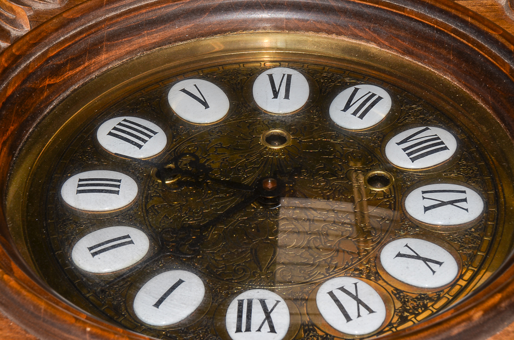 Vintage Gazo Family Clock Factory "La Jolla" Alderwood Wall Clock